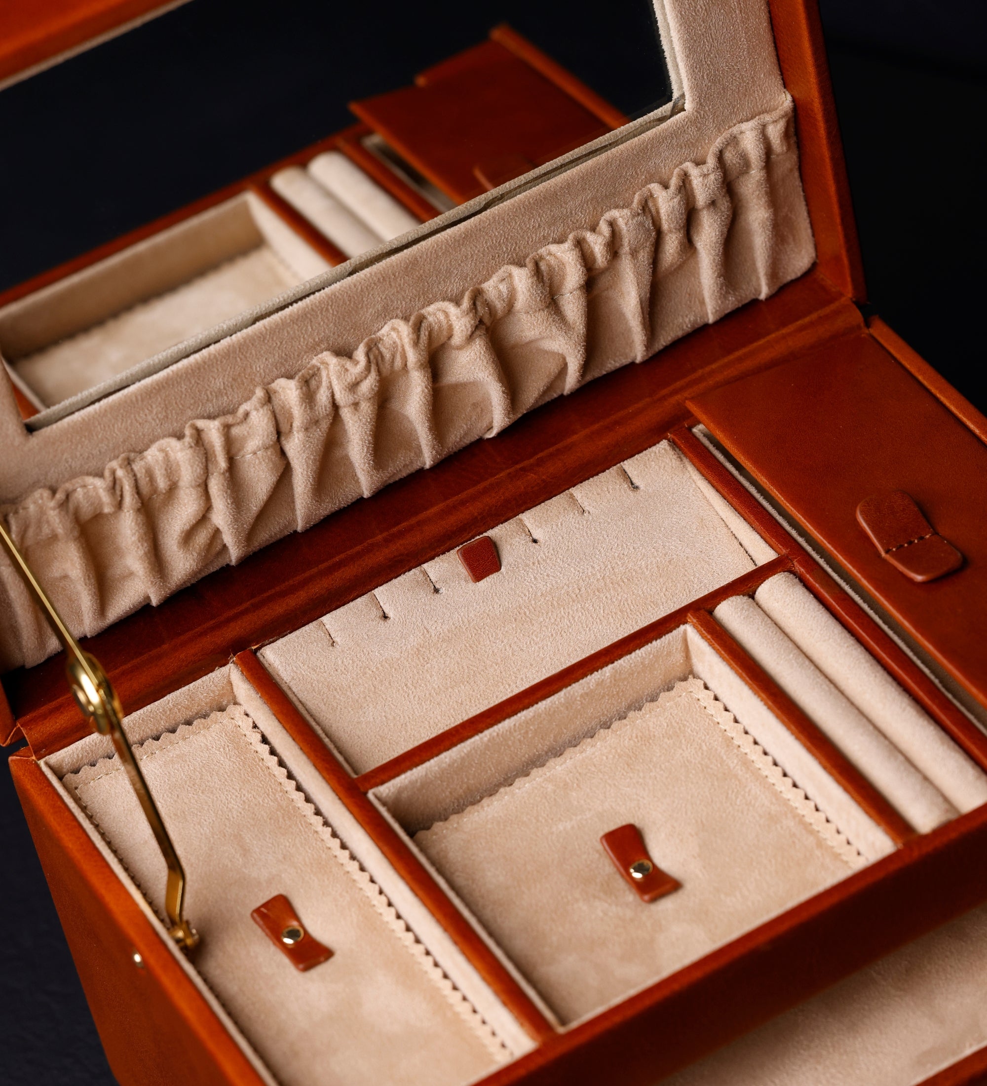 Large Leather Jewelry Box for Women - The Portrait of a Lady