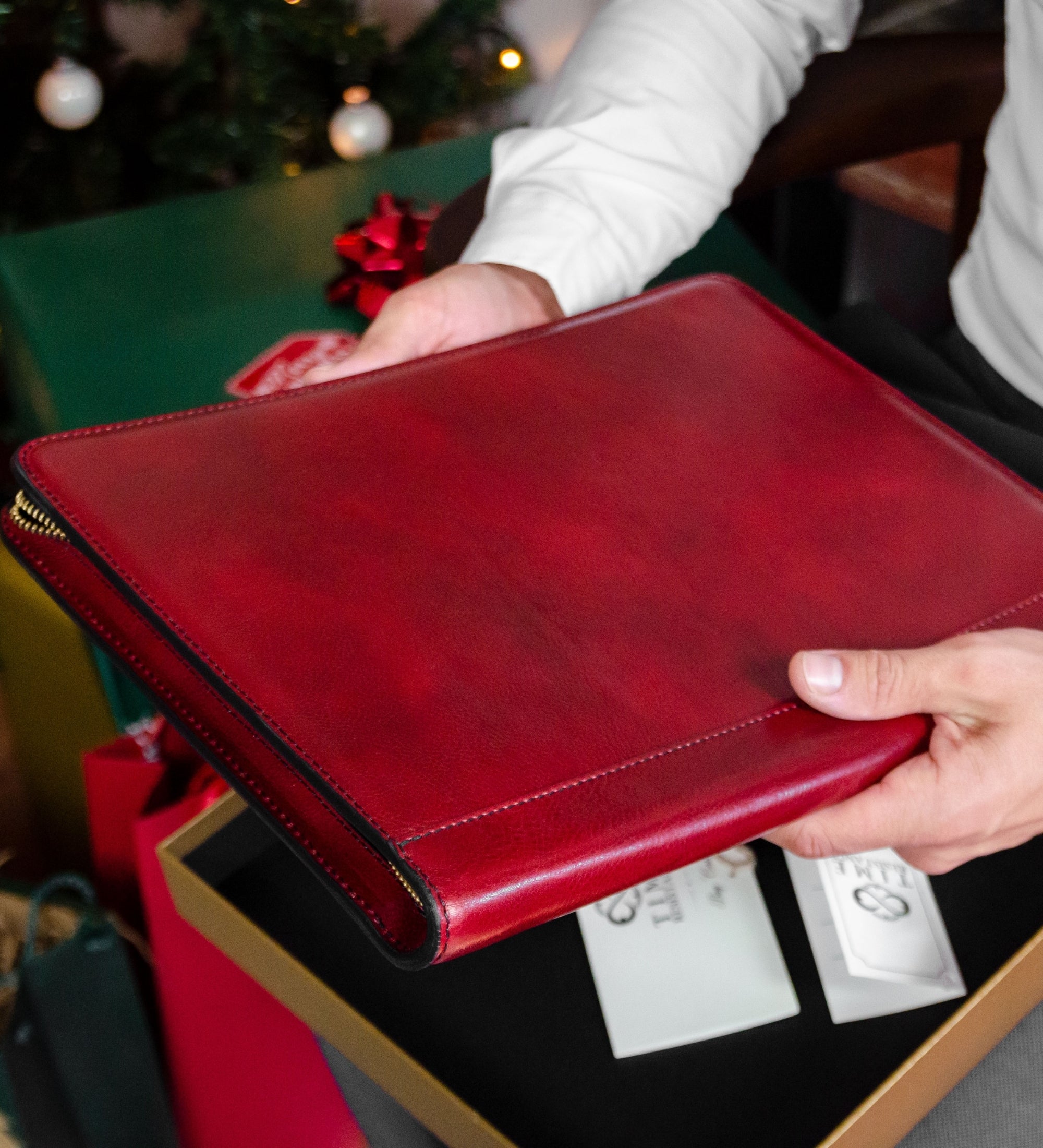 Leather A4 Documents Folder Organizer - Candide