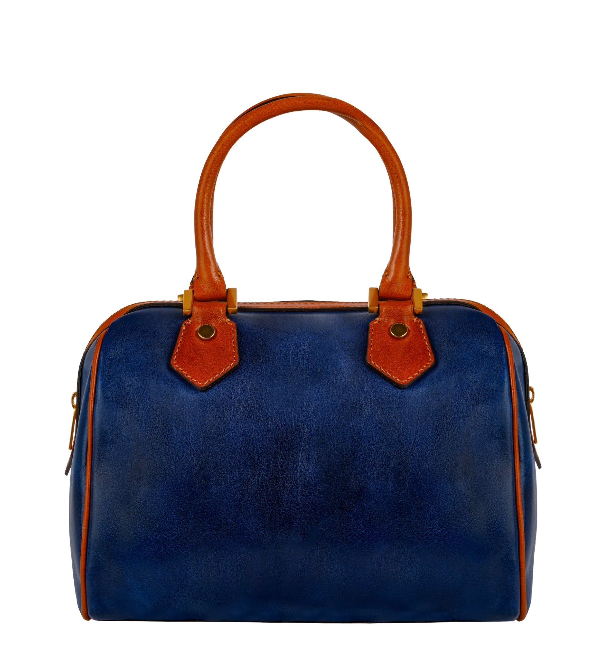 Womens Leather Barrel Bag Handbag - Little Dorrit