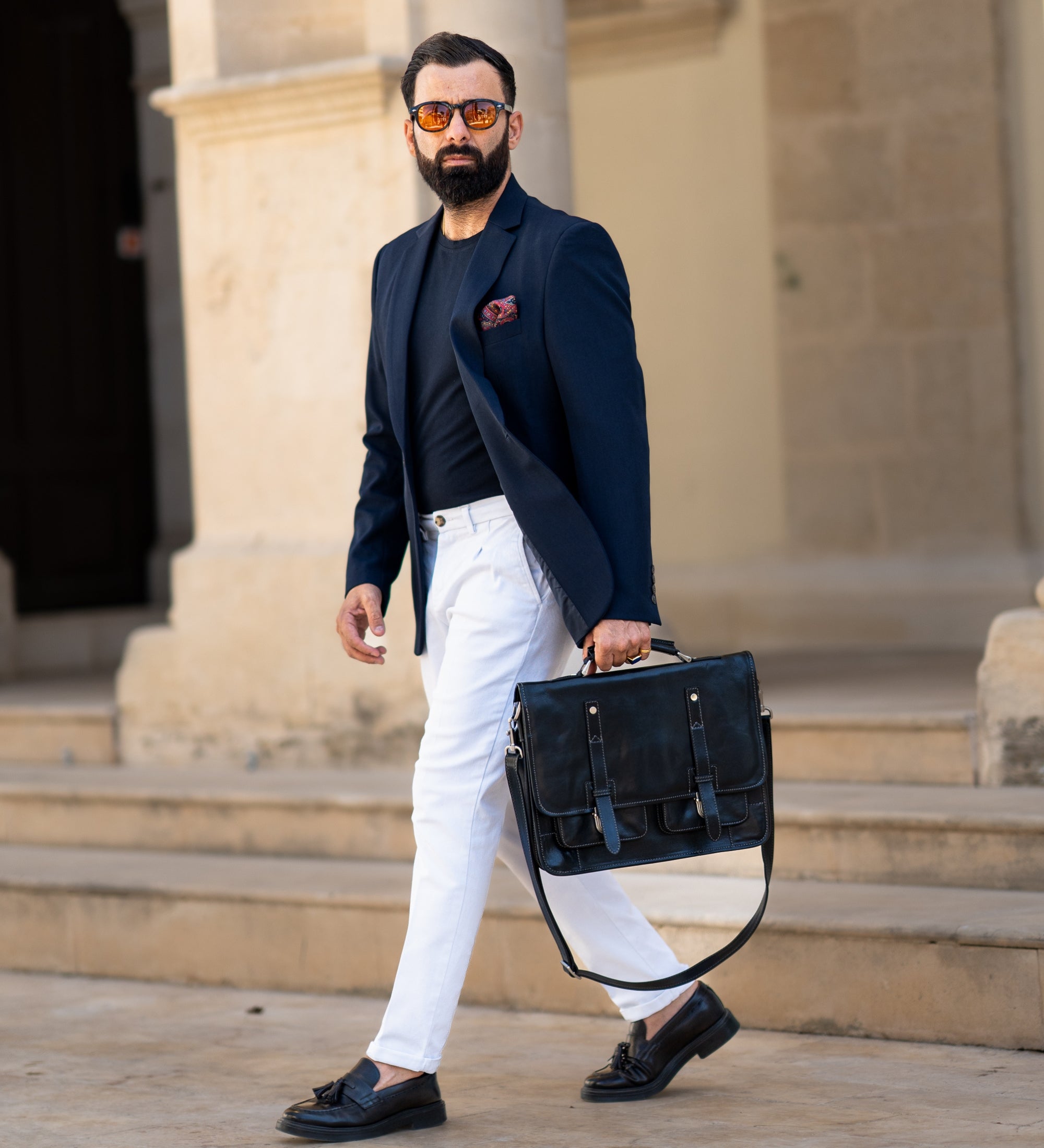 Leather Briefcase Backpack - A Midsummer Night's Dream