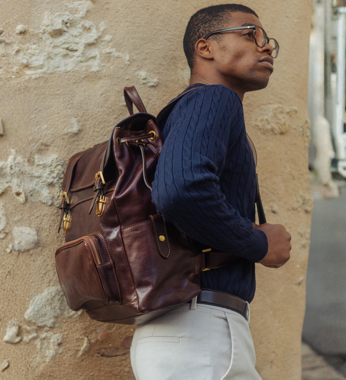 Leather Backpack - The Good Earth