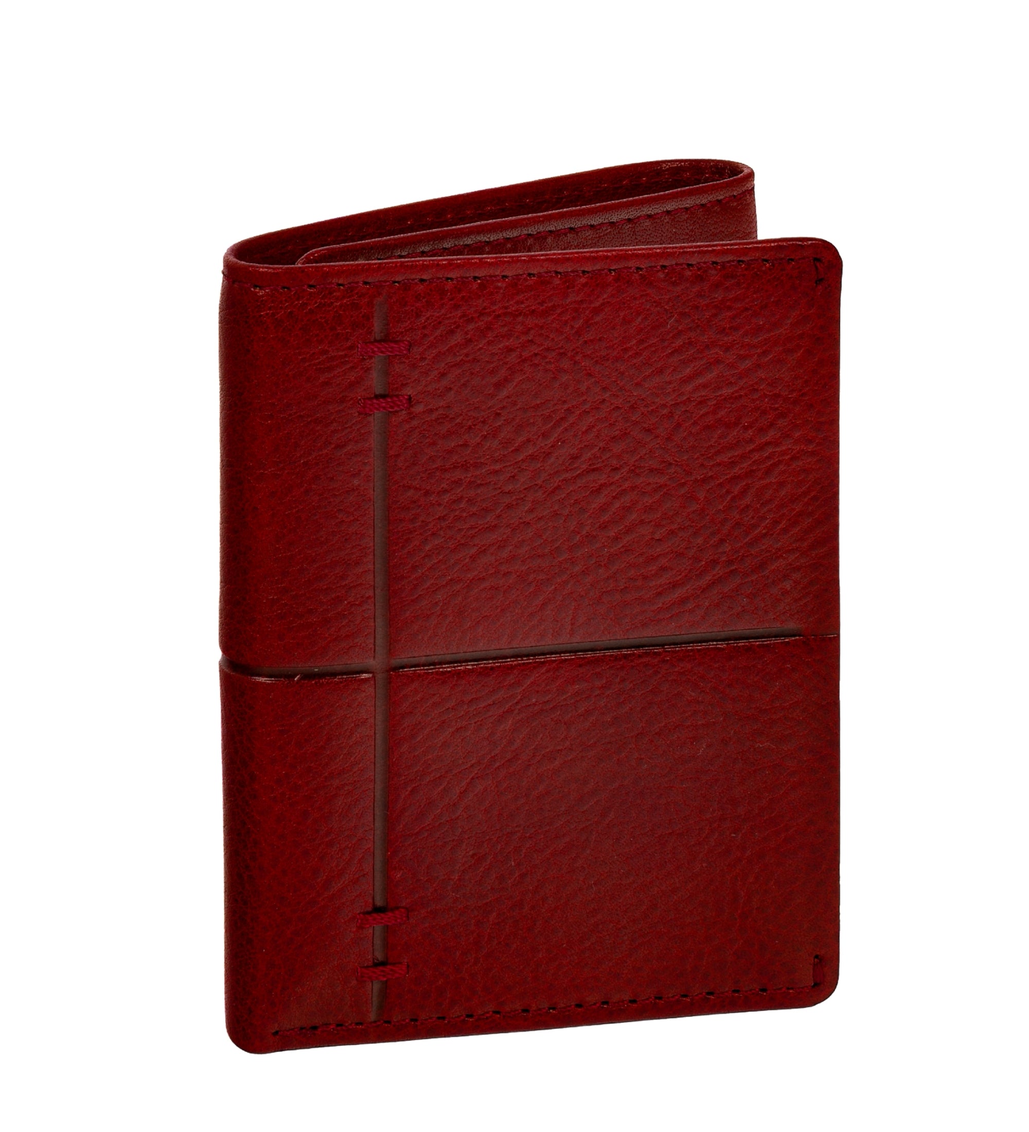 Leather Trifold Wallet - Red Harvest