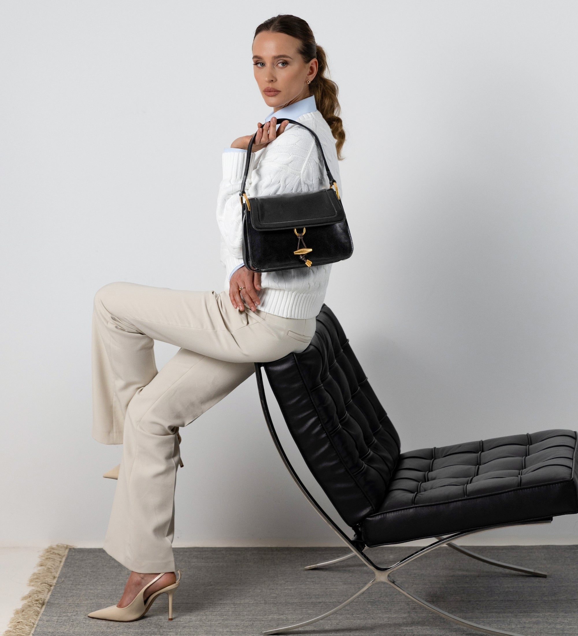 Leather Hobo Bag for Women - Possession