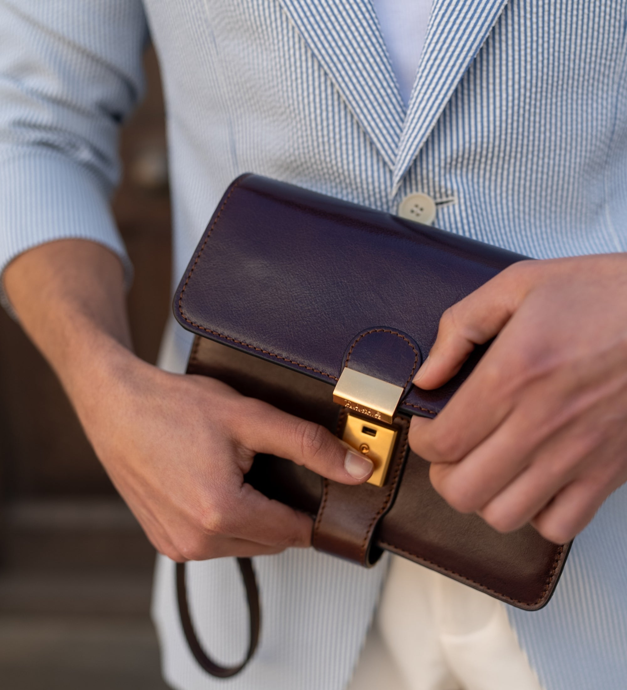 Leather Clutch Purse - The Maltese Falcon