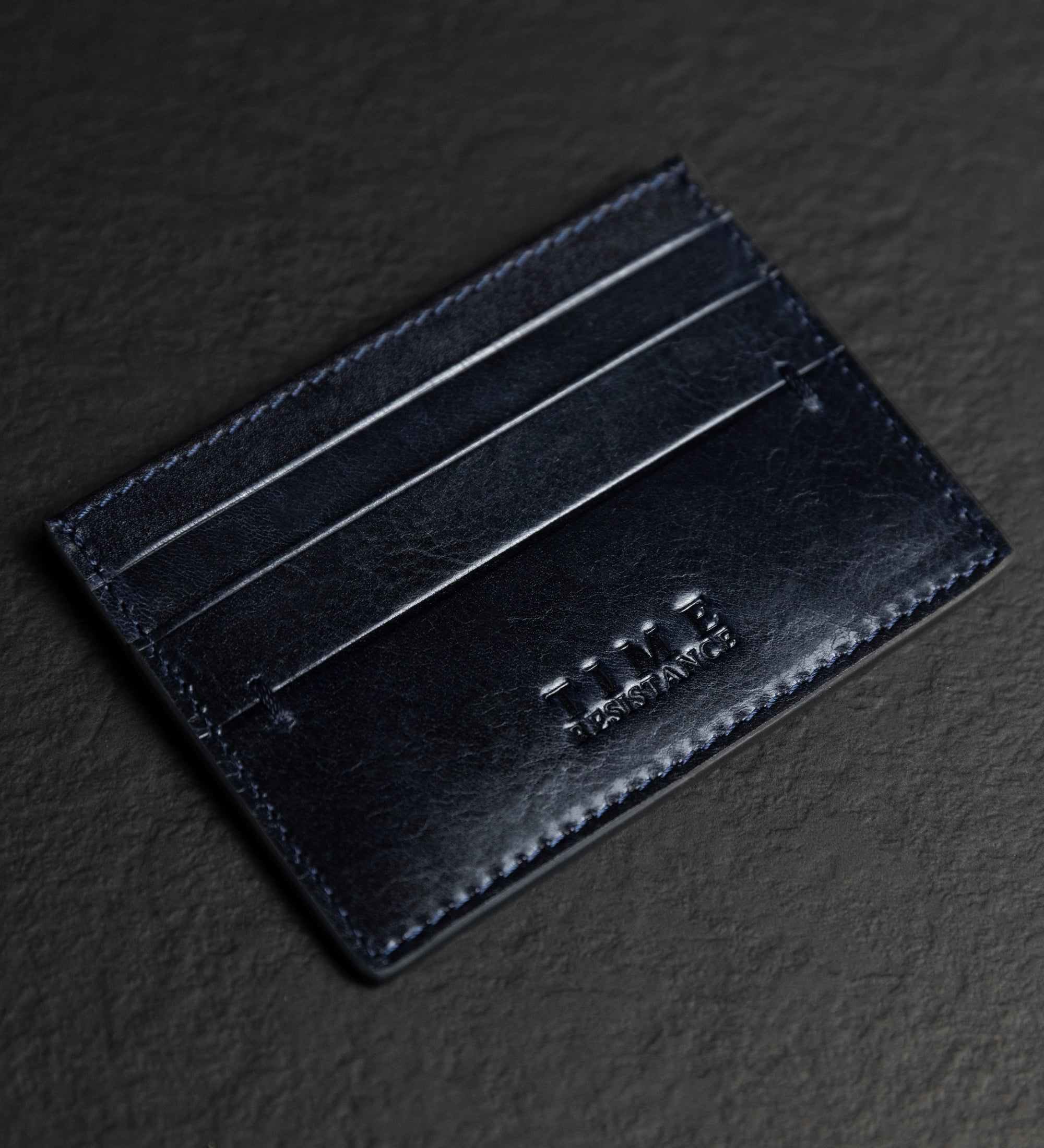 Womens Leather Credit Card Case Business Card Case - Fireflies