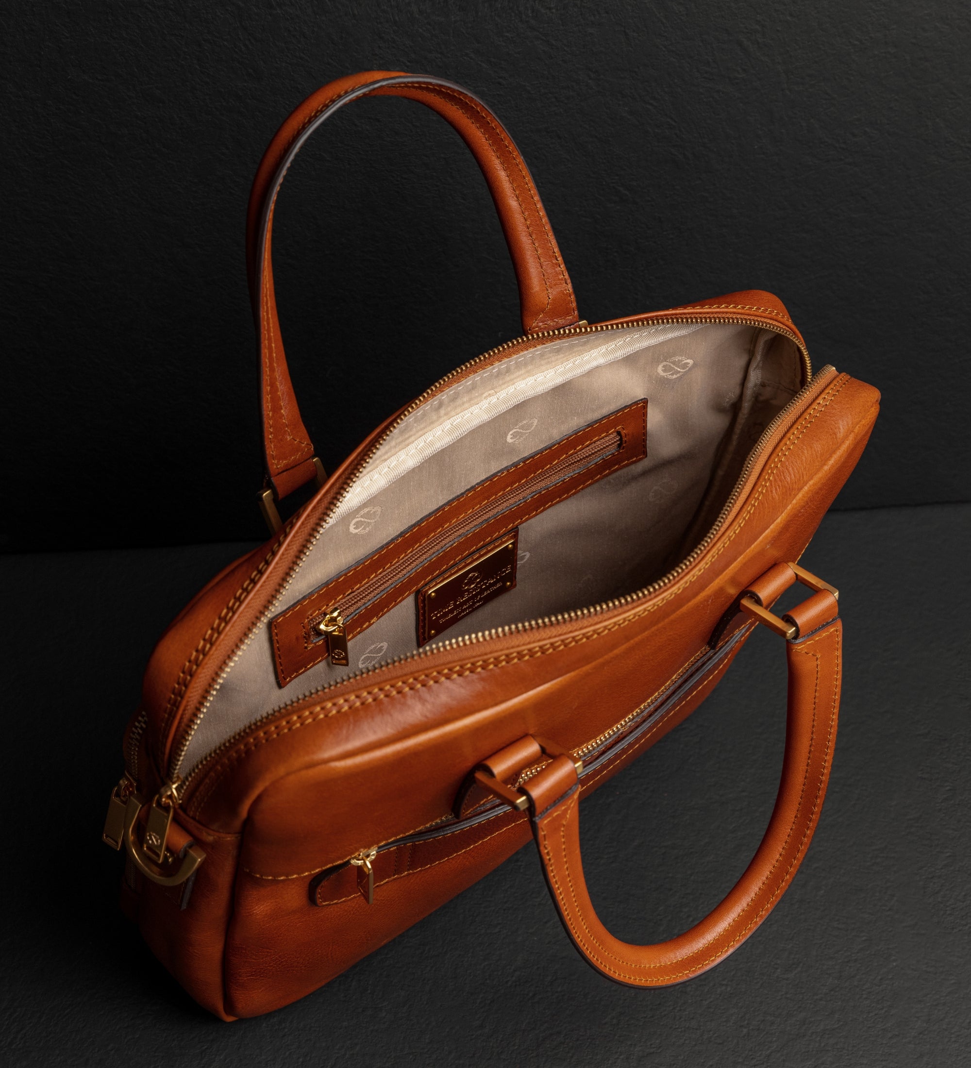 Womens Leather Briefcase Laptop Bag - Orlando