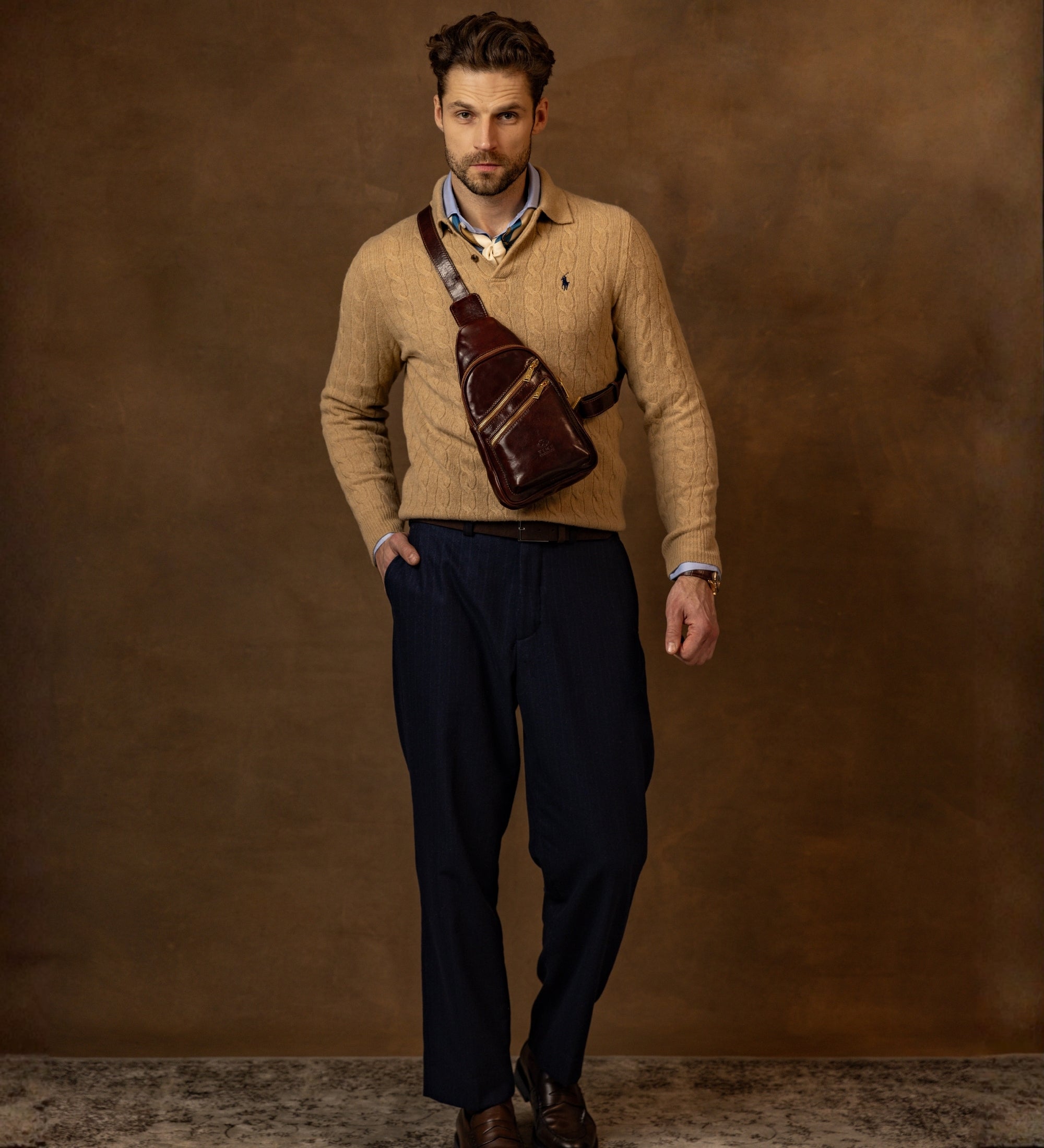 Leather Sling Bag - Catch-22