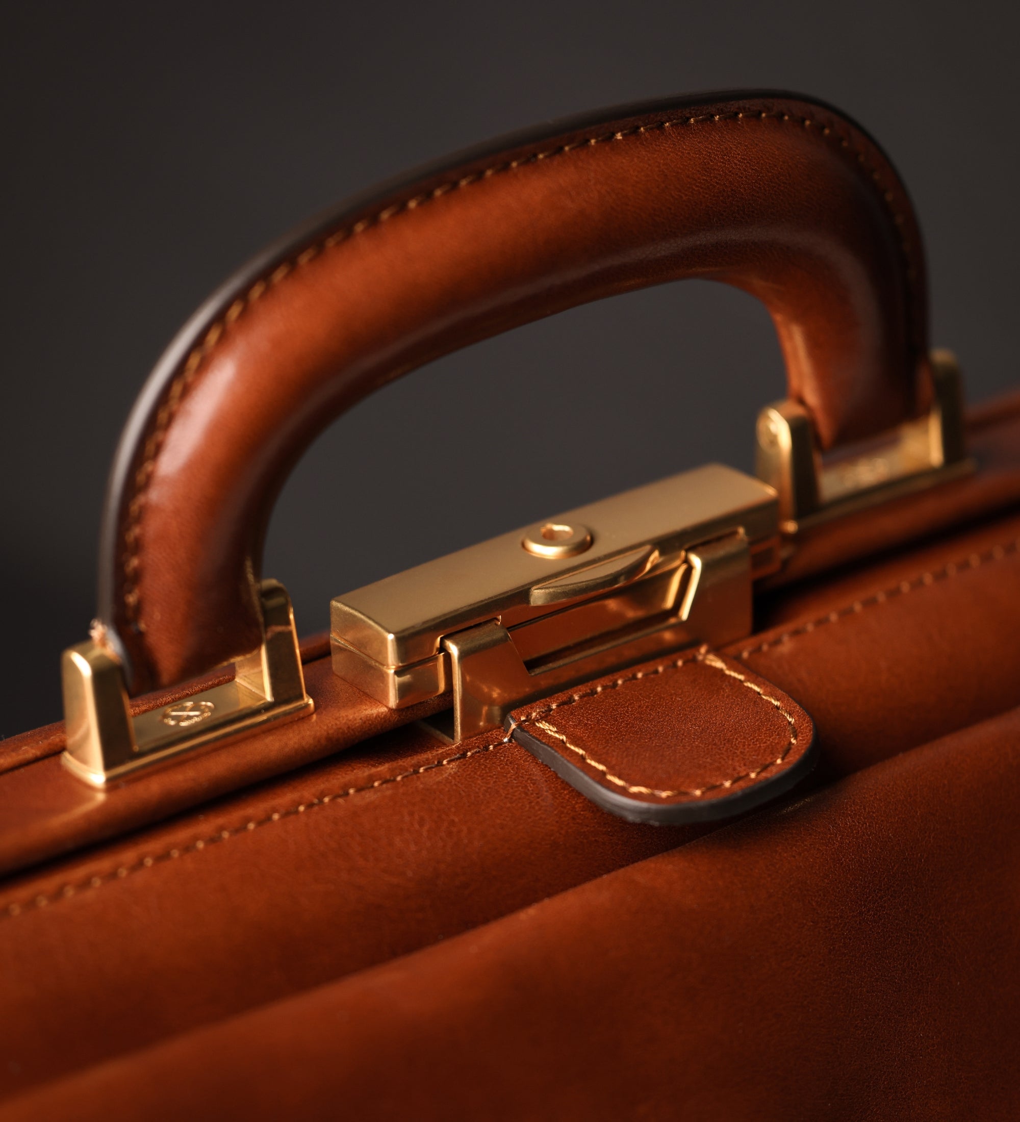 Large Italian Leather Doctor Bag - The Master and Margarita