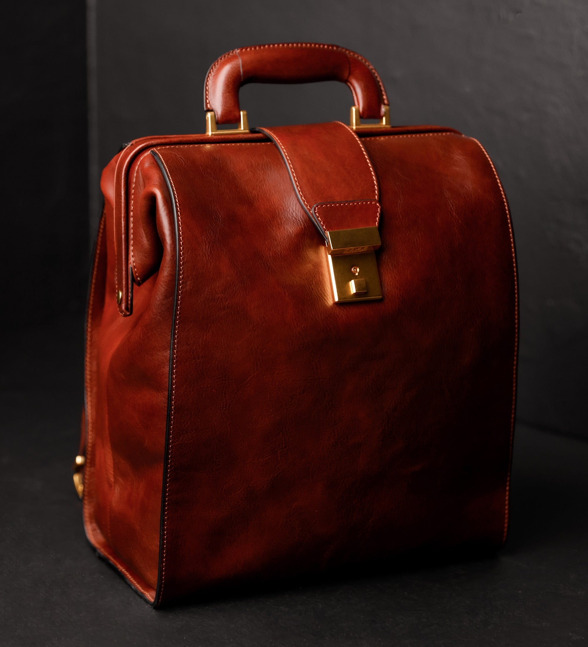 Leather Backpack - A Brief Story of Time