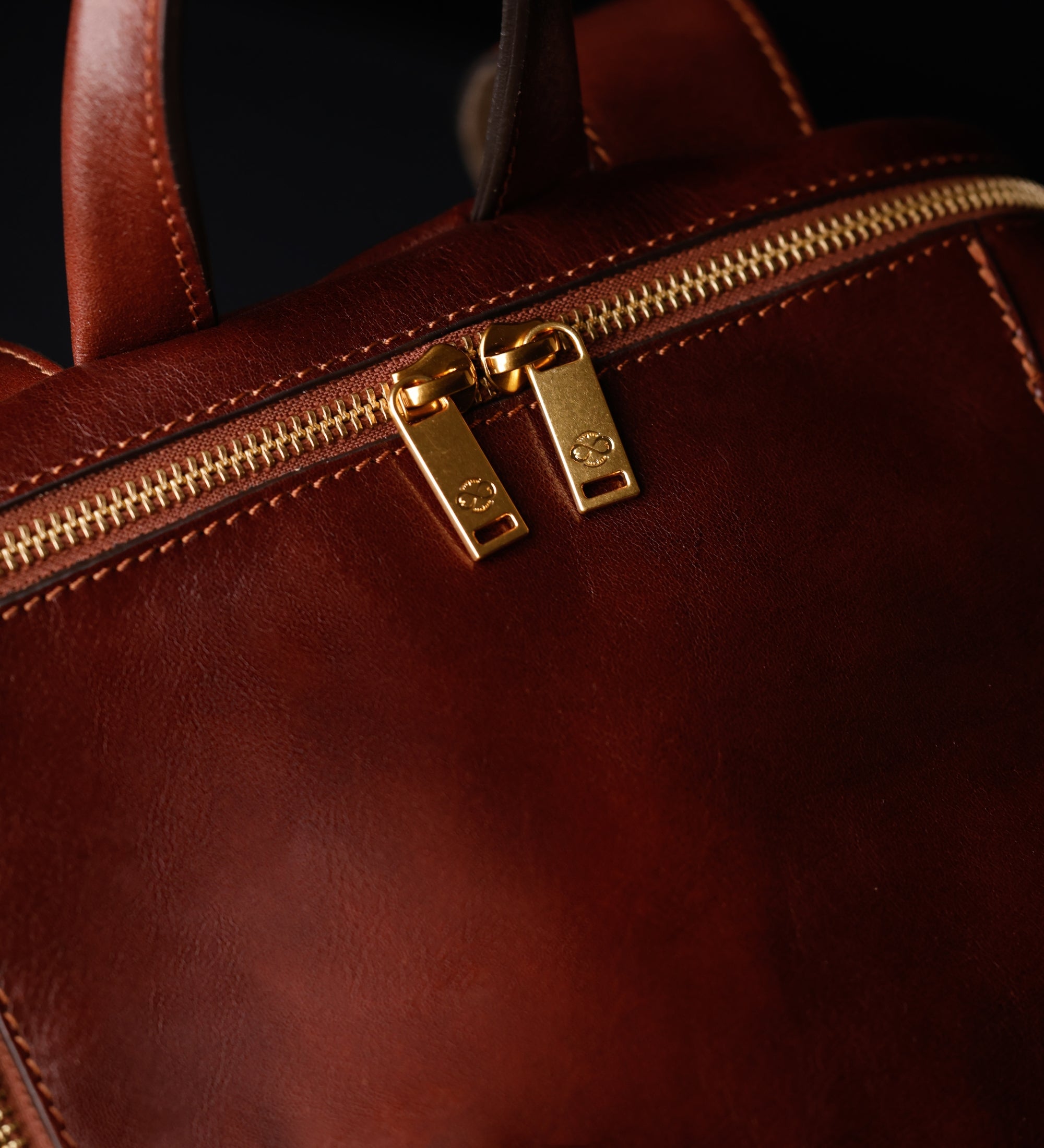 Leather Backpack for Women - A Bend in the River