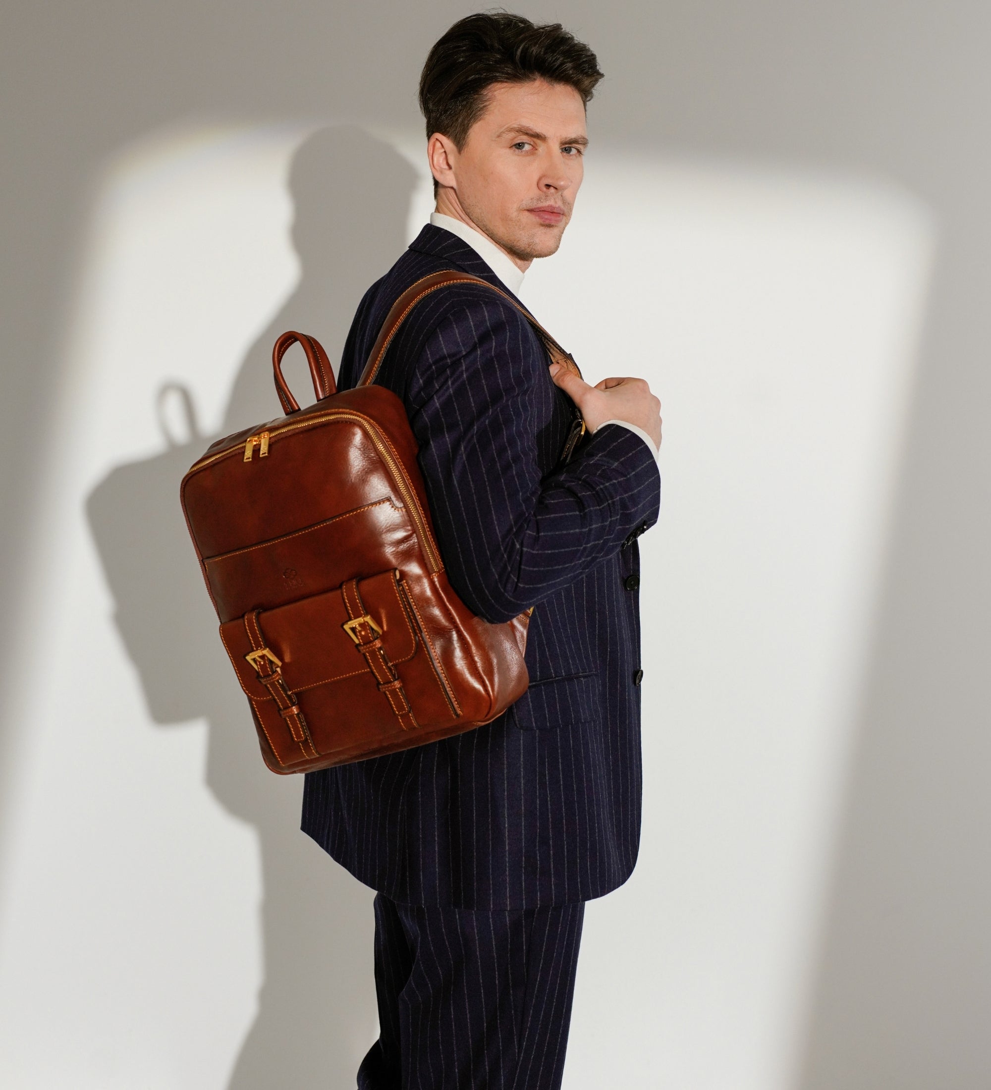 Large Leather Backpack for Men - The Divine Comedy