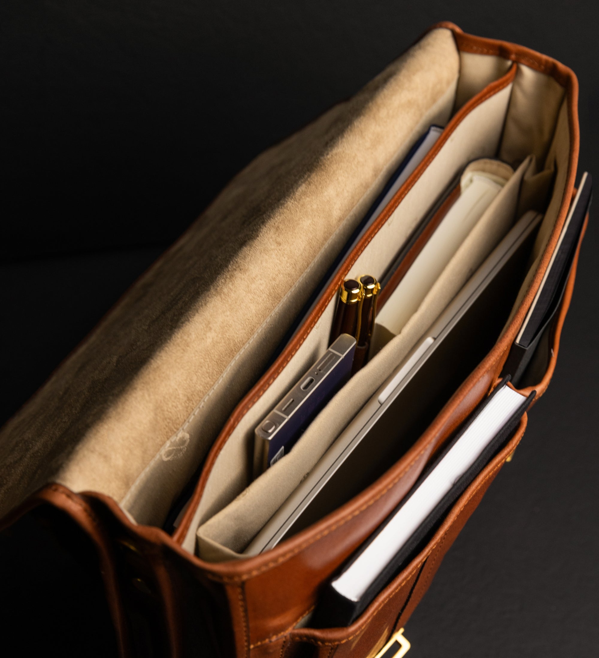 Leather Satchel Bag - The Time Machine