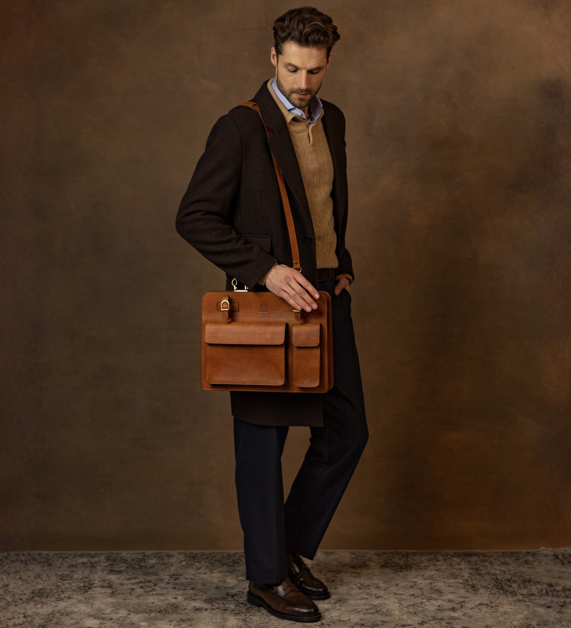 Leather Satchel Bag Briefcase - The Prophet