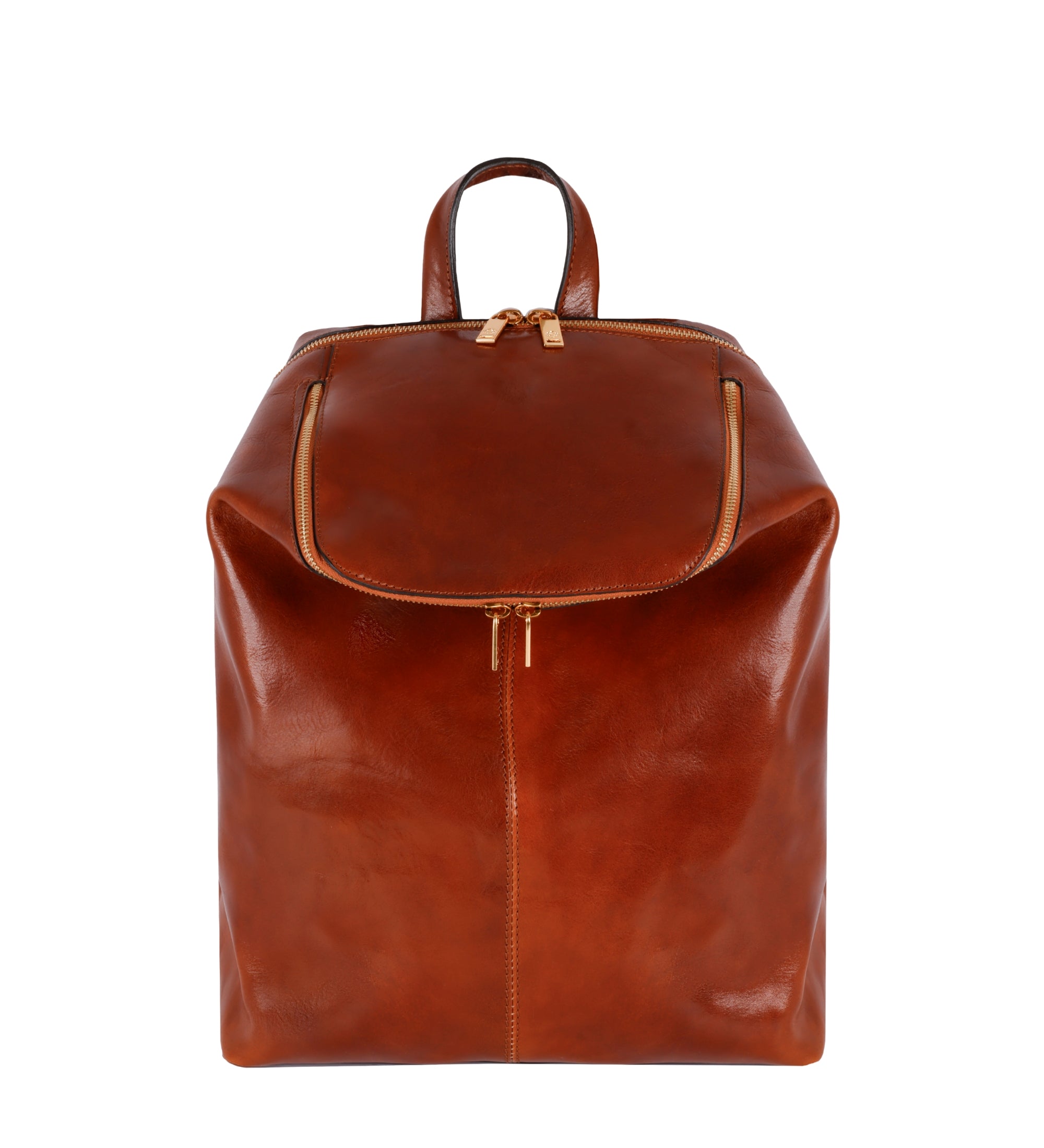 Leather Backpack for Women - A Bend in the River