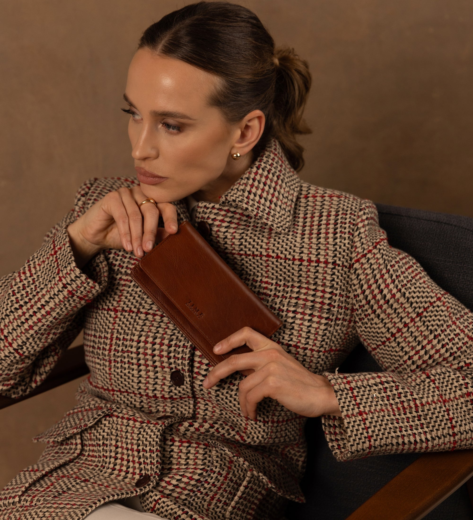 Women’s Leather Continental Wallet - Charade