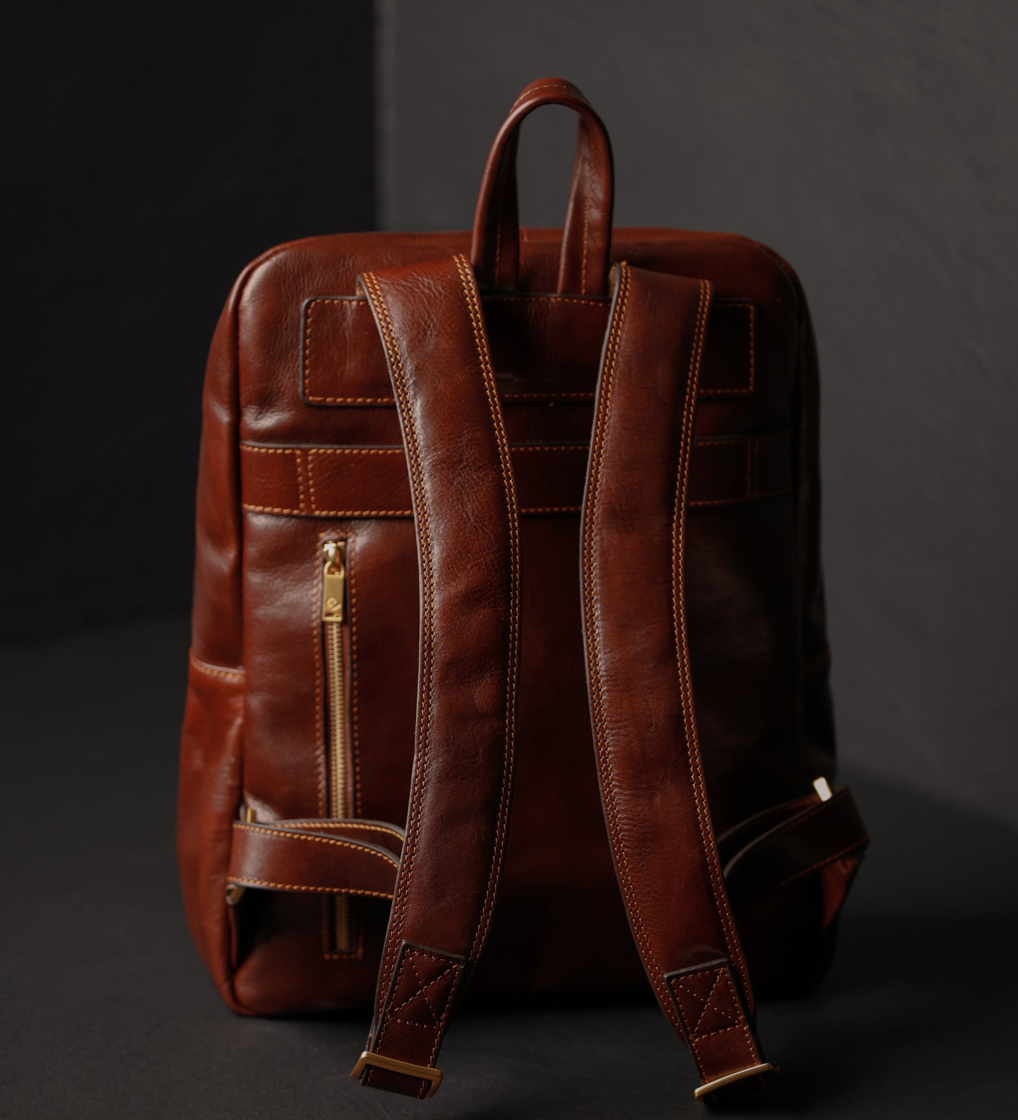 Womens Leather Backpack Travel Bag - The Divine Comedy