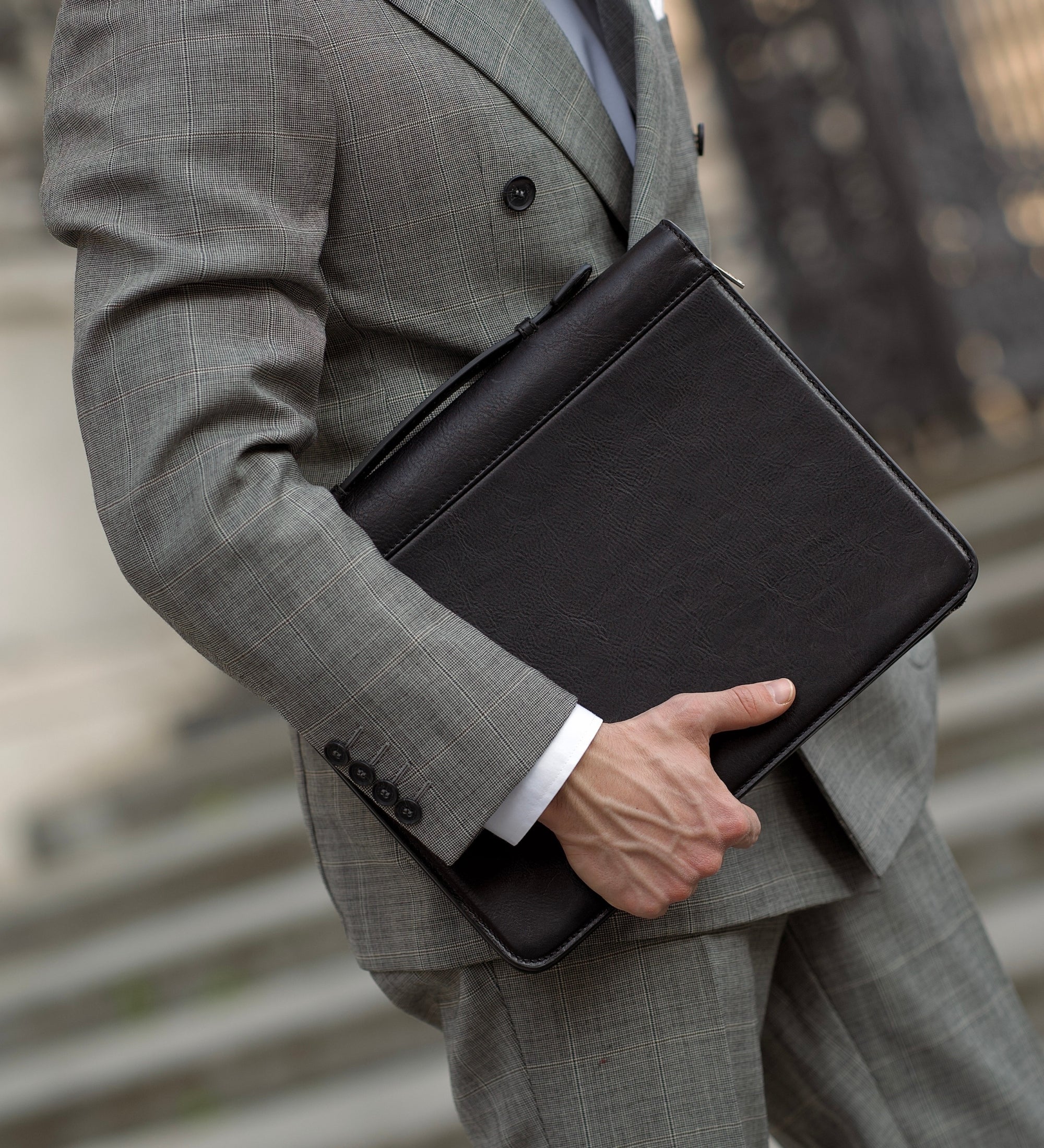 Leather Portfolio with Binder - Joy in the Morning