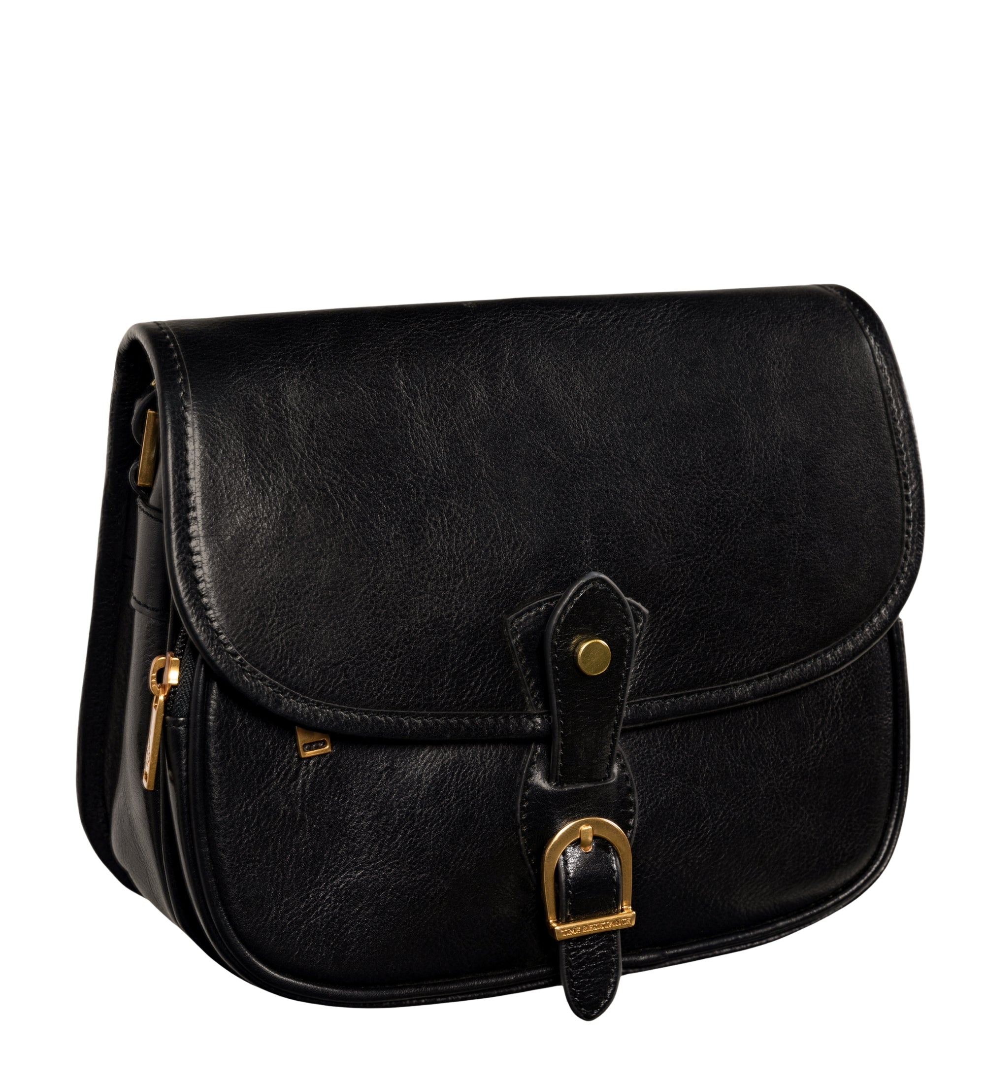 Womens Leather Saddle Bag - Women In Love