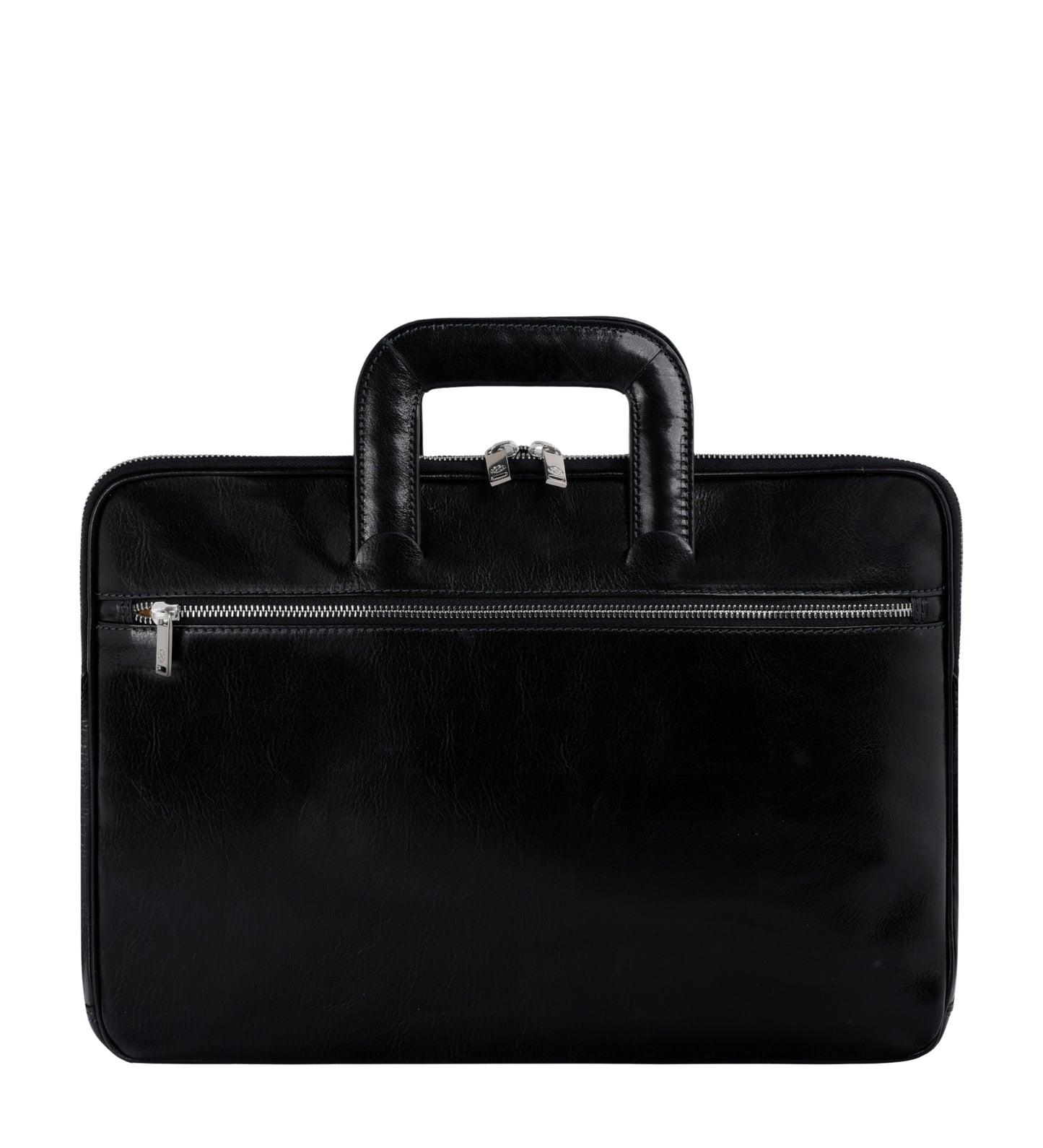 Leather Briefcase Laptop Bag - Brave New World