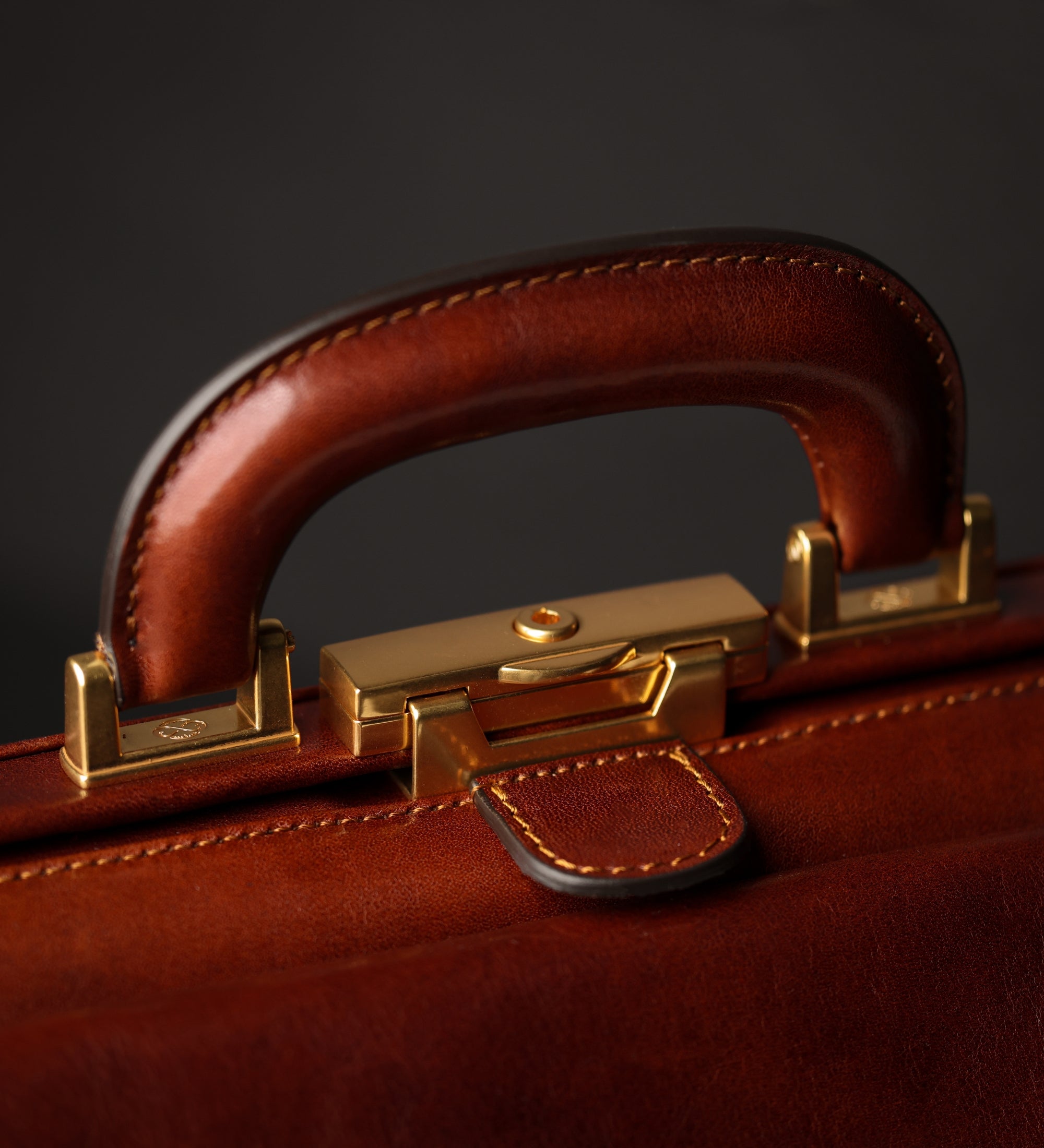 Large Italian Leather Doctor Bag - The Master and Margarita