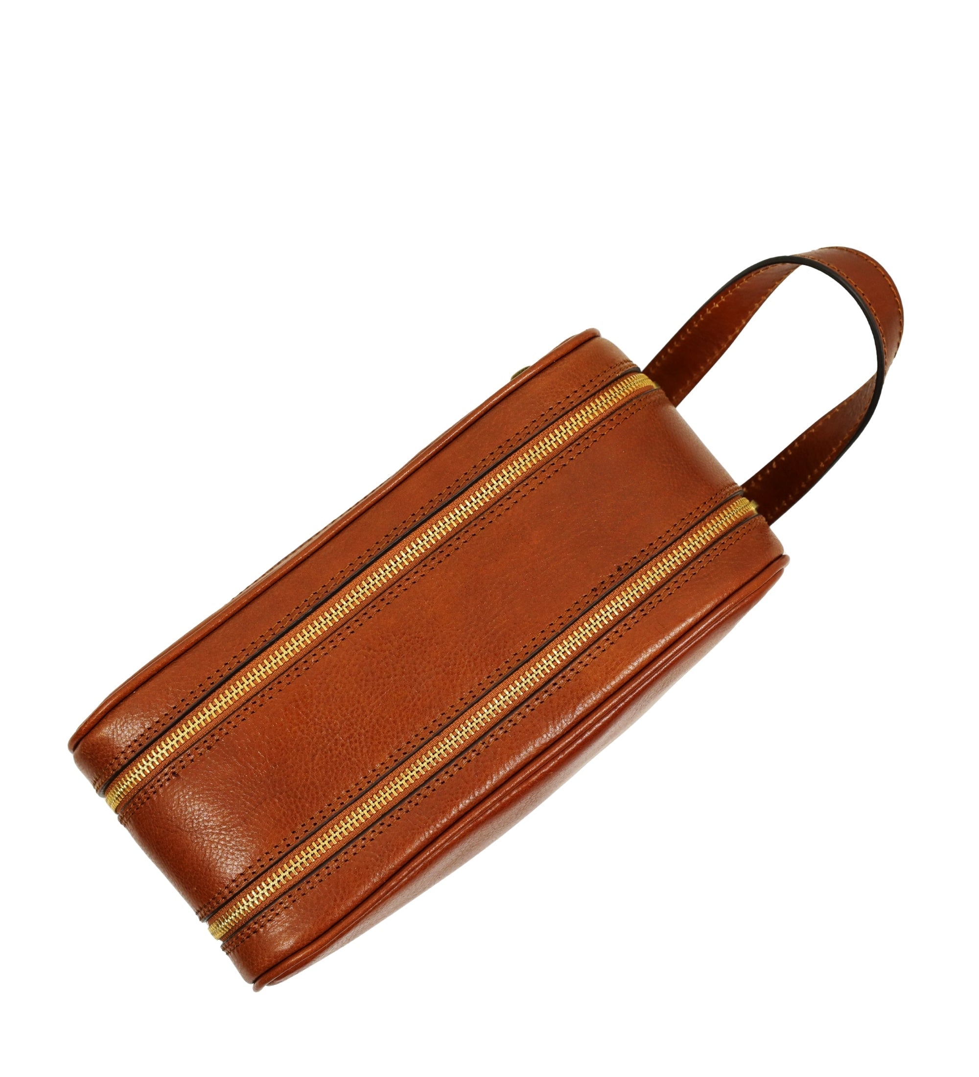 Leather Cosmetic Bag Dopp Kit - All the Kings Men
