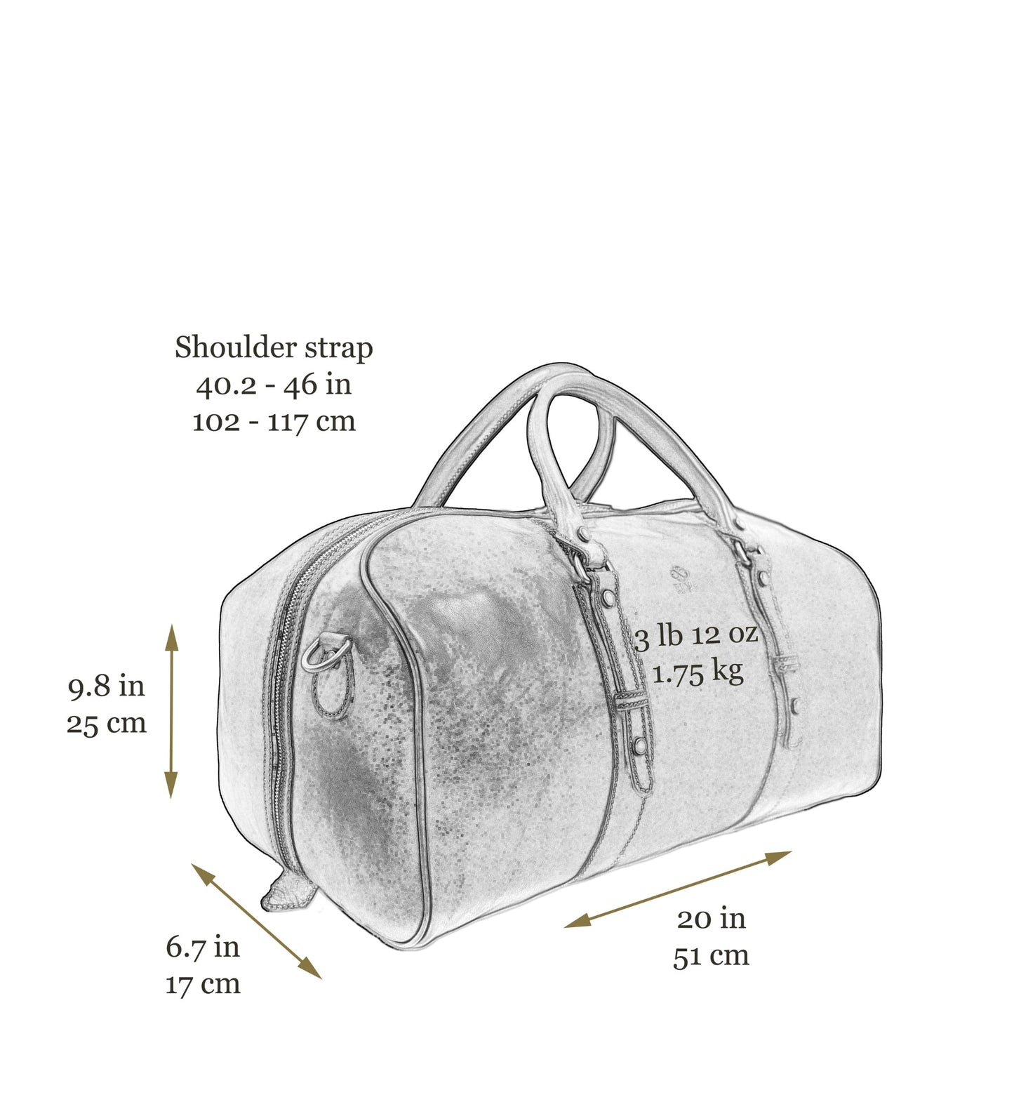 Leather Duffel Bag, Weekender Bag - Song of Solomon