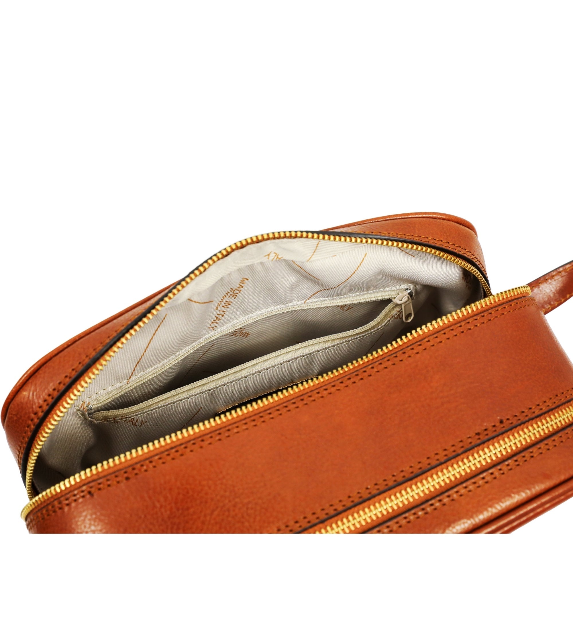 Leather Cosmetic Bag Dopp Kit - All the Kings Men