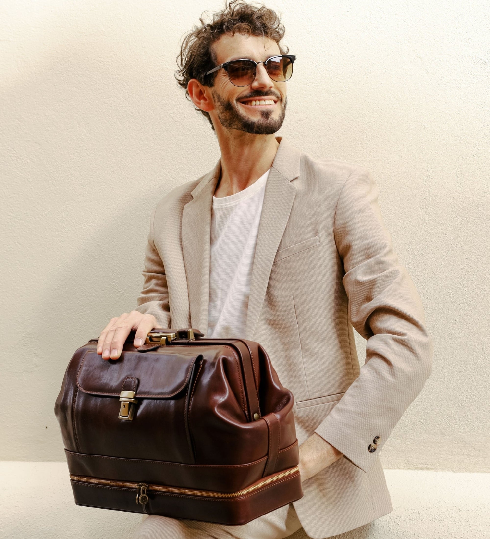 Large Italian Leather Doctor Bag The Master and Margarita