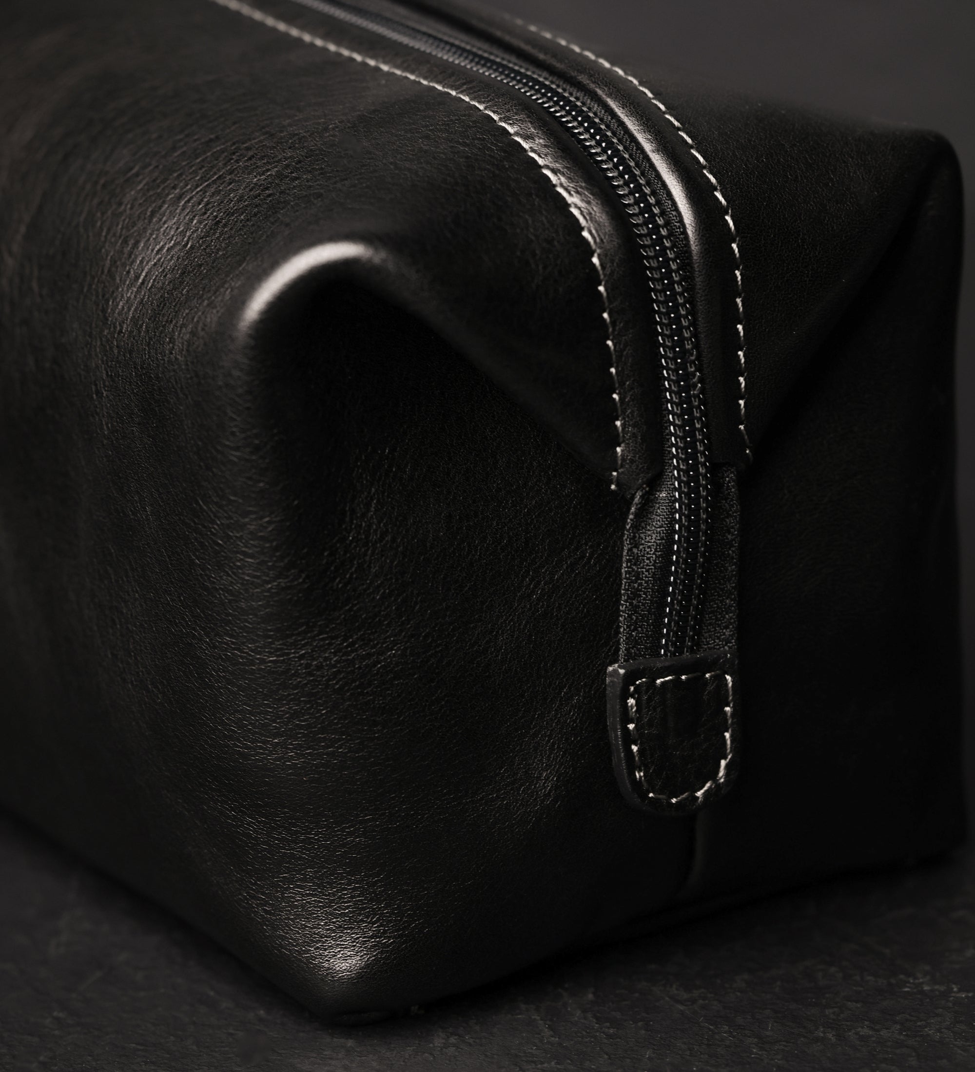Leather Toiletry Bag - Four Past Midnight