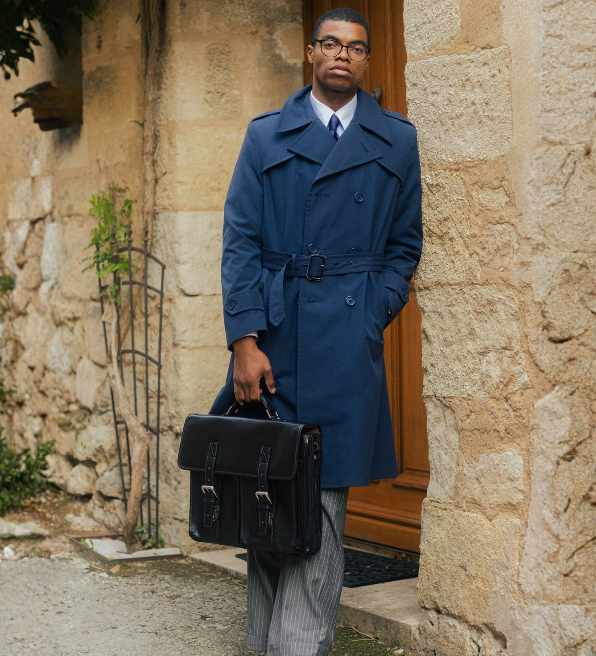 Leather Satchel Bag - The Time Machine