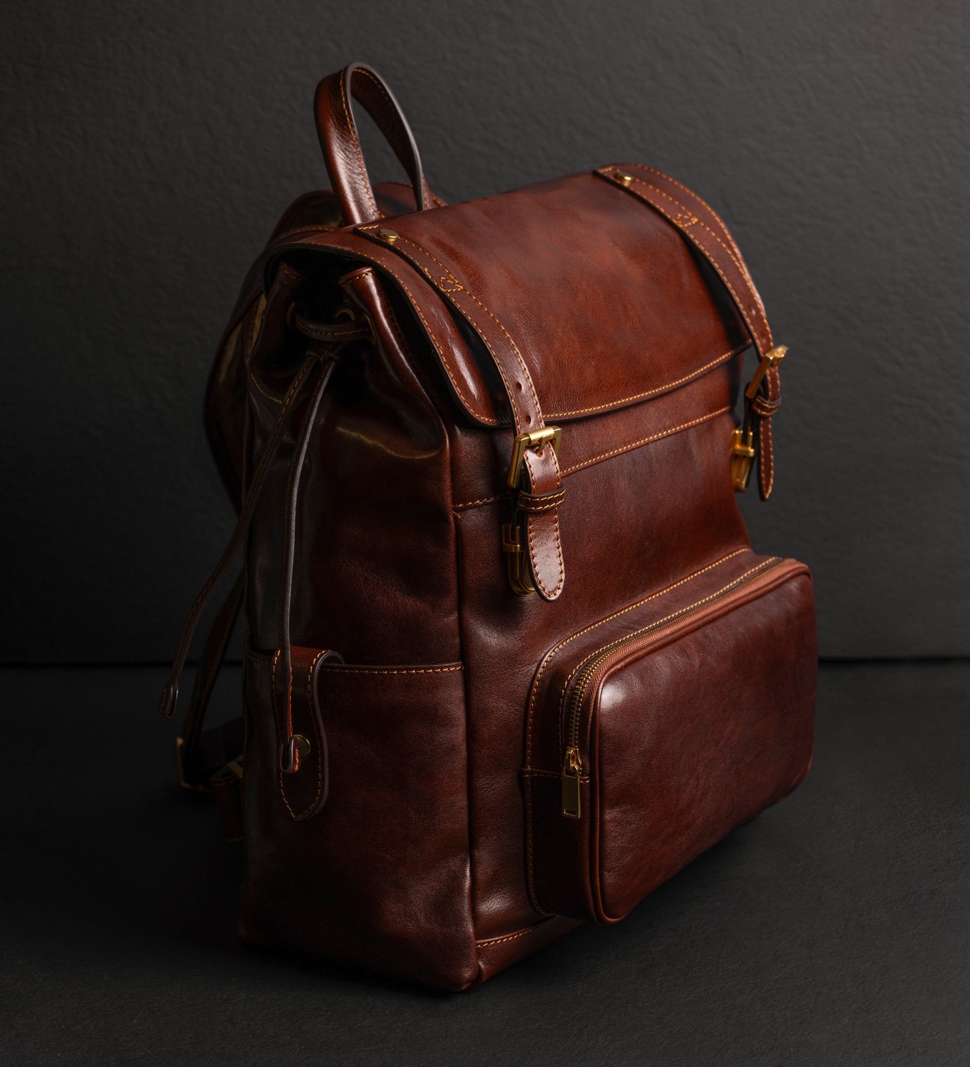 Leather Backpack - The Good Earth