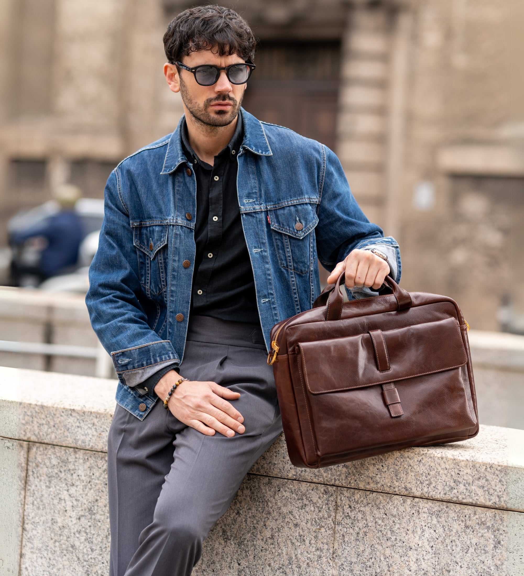 thumbnail image 2 of Quality Soft Leather Briefcase/Laptop Bag – Radford Leather Fashions-Quality Leather And... 2 of 14