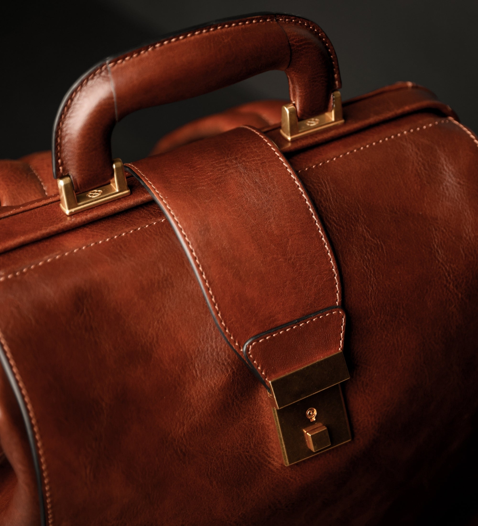Leather Backpack - A Brief Story of Time