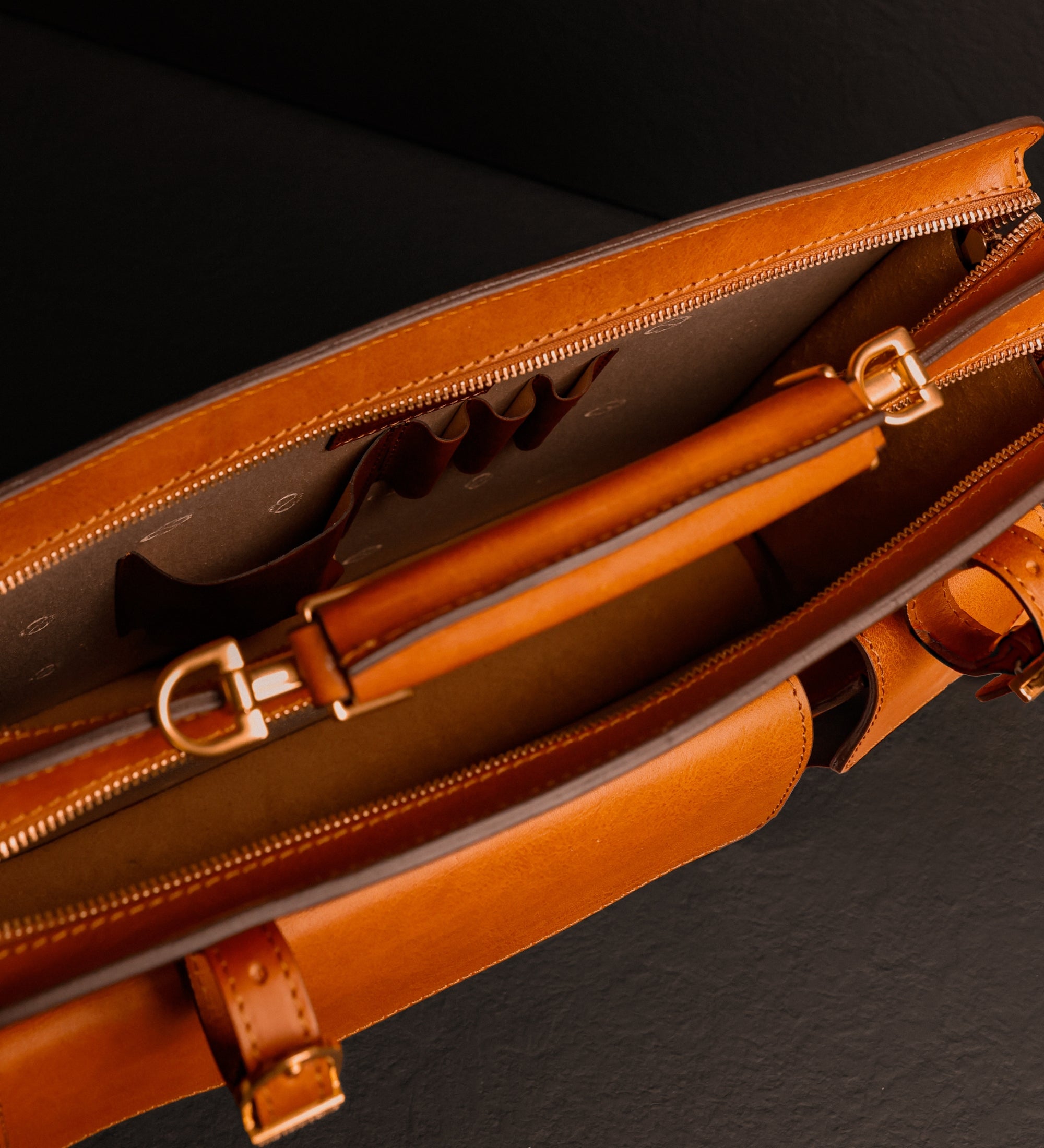 Leather Satchel Bag Briefcase - The Prophet