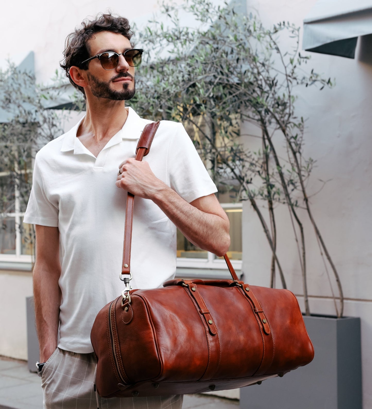 Leather Duffel Bag, Weekender Bag - Song of Solomon