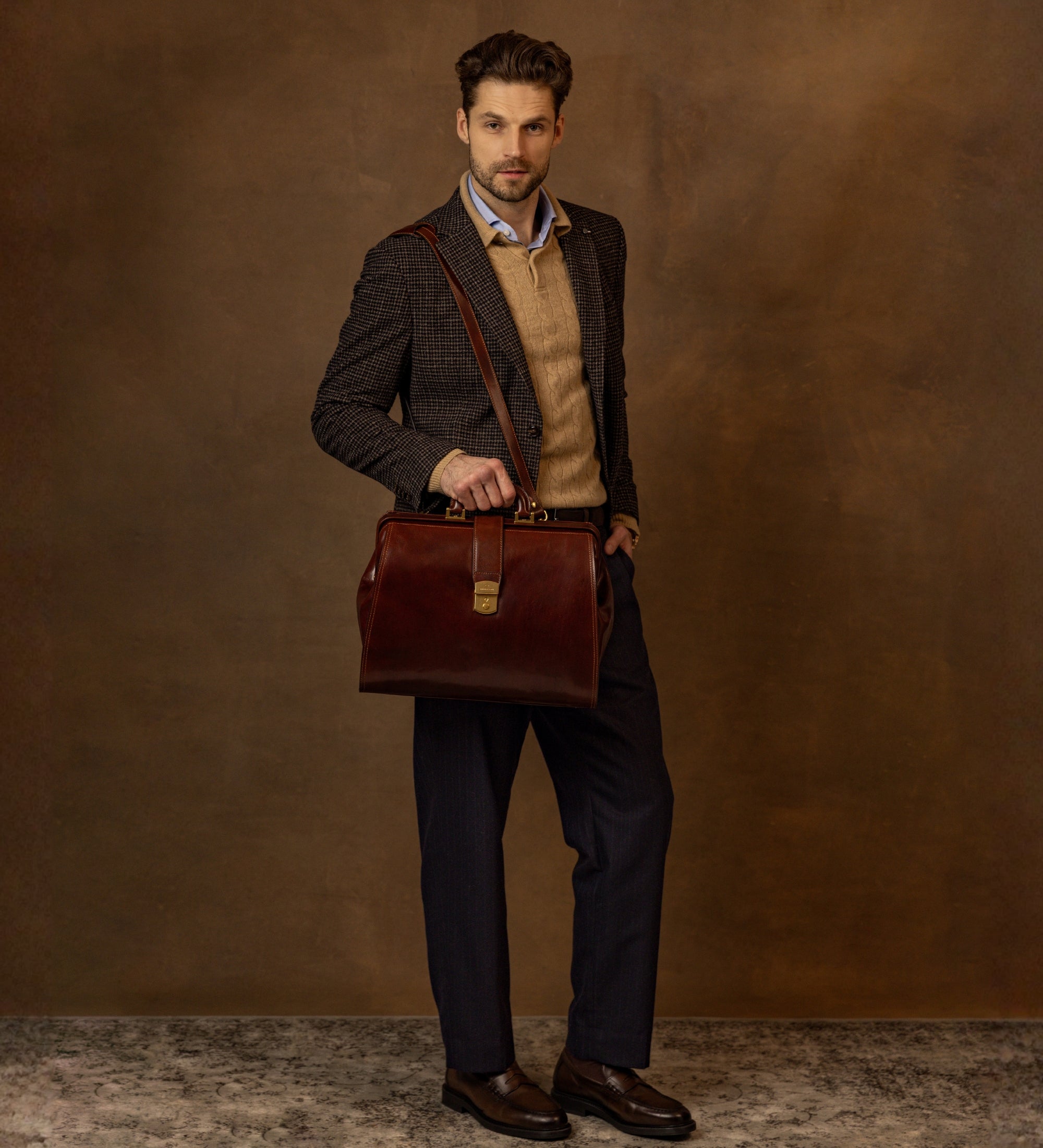 Large Leather Doctor Bag - Mrs Dalloway