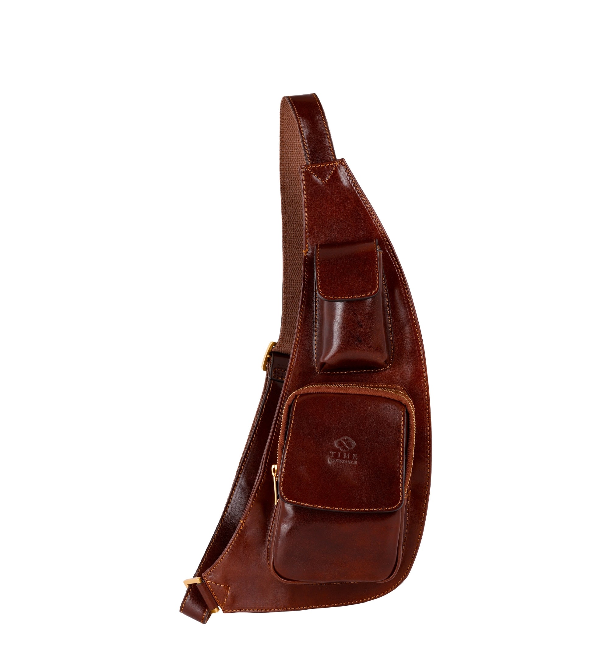 Leather Sling Bag Crossbody Bag The Monk – - Main Image