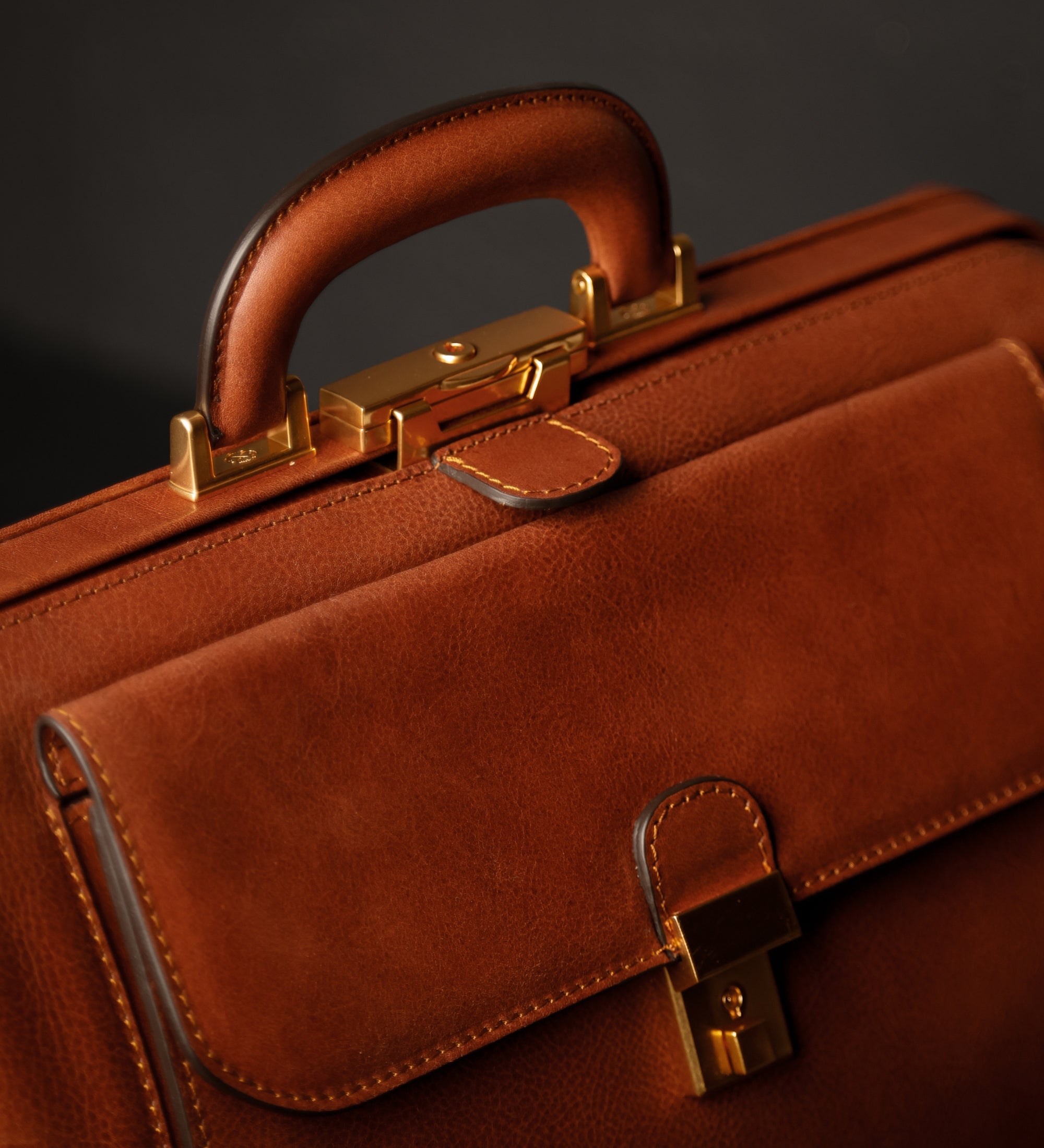 Large Italian Leather Doctor Bag for Women - Hamlet