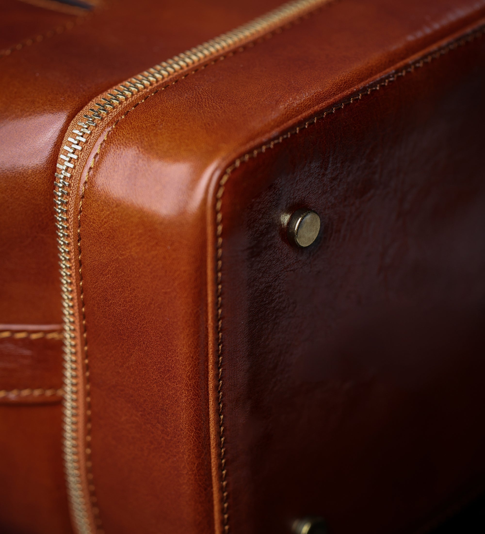 Large Italian Leather Doctor Bag - The Master and Margarita