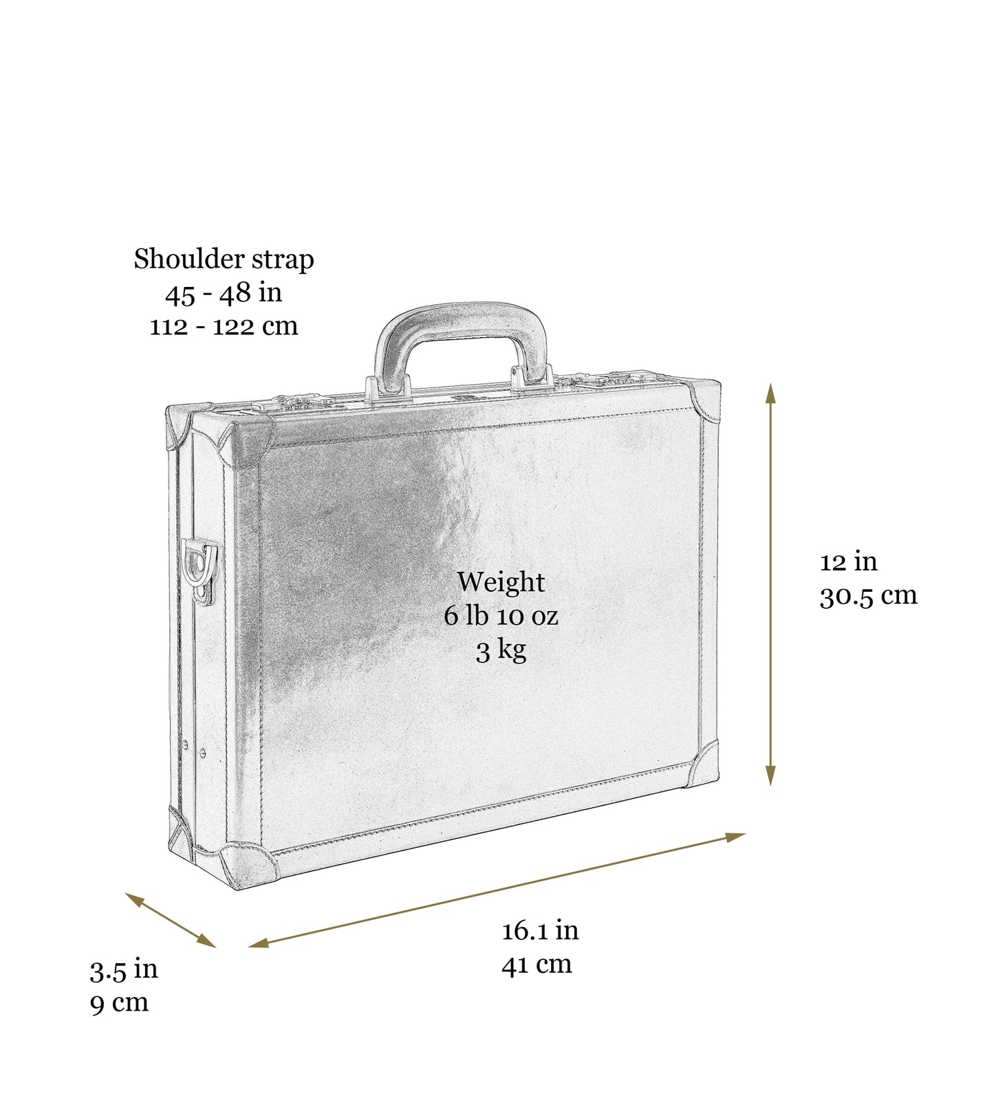 Leather Attaché Case Briefcase - A Legacy