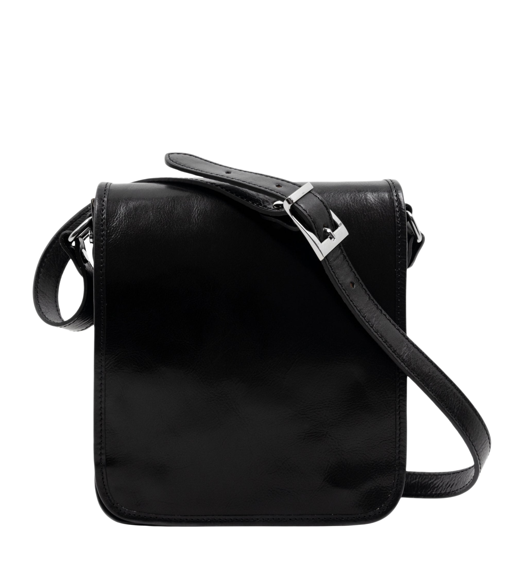 Small Leather Messenger Bag - On The Road