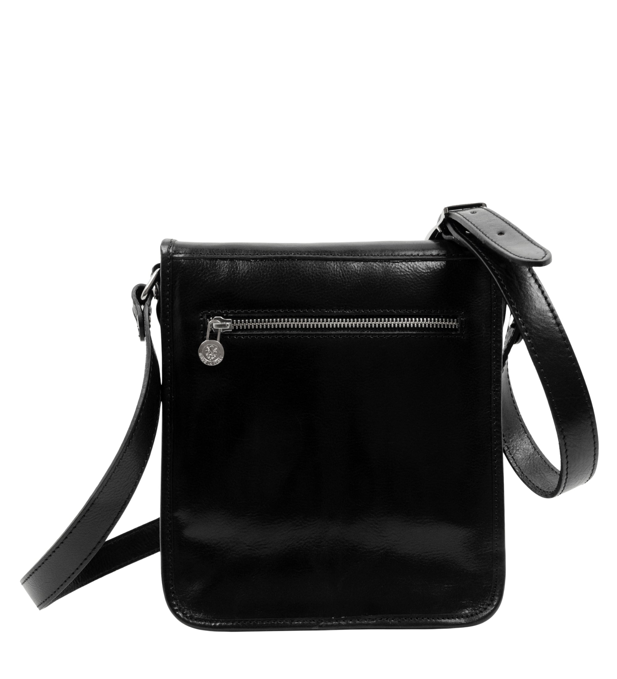 Small Leather Messenger Bag - On The Road