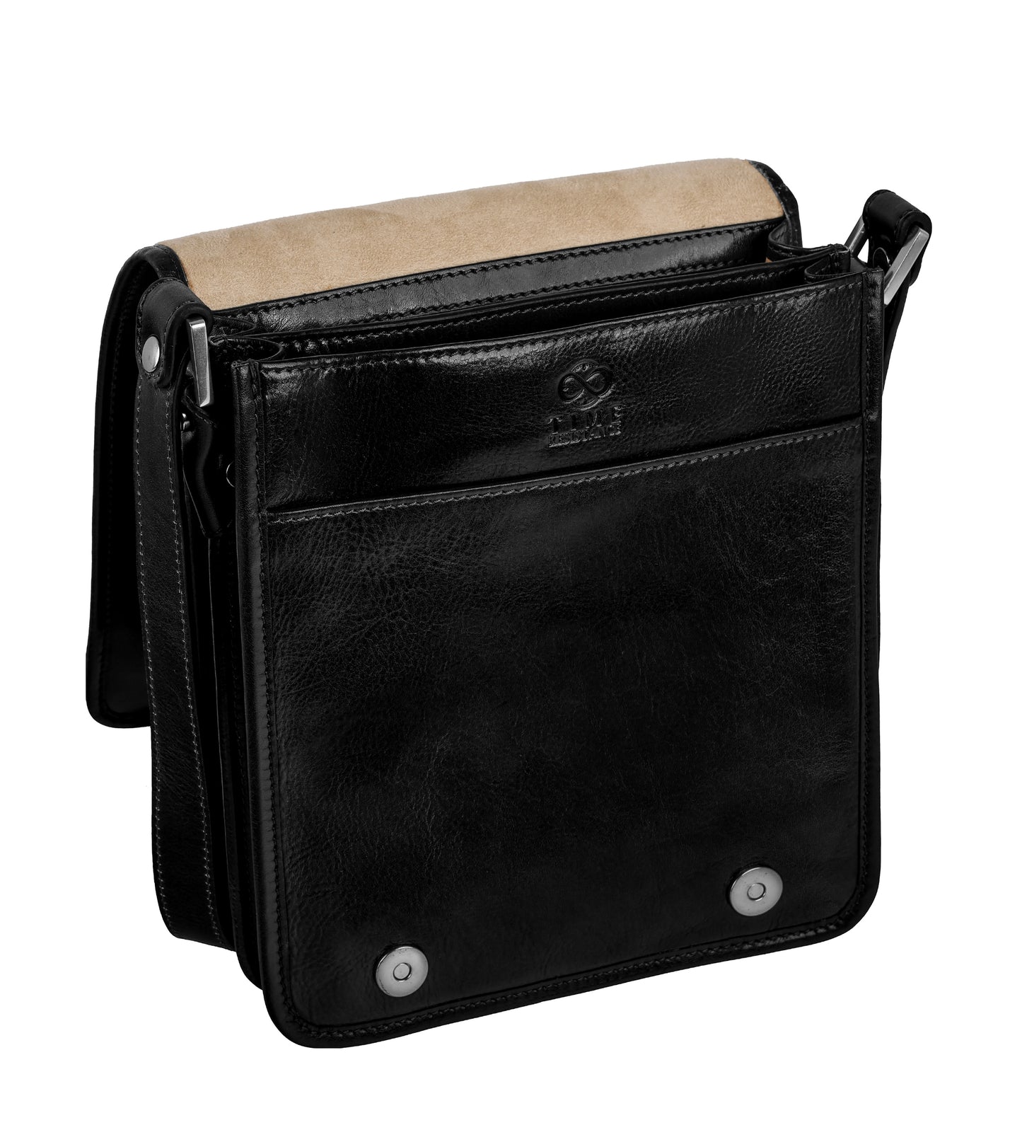 Small Leather Messenger Bag - On The Road