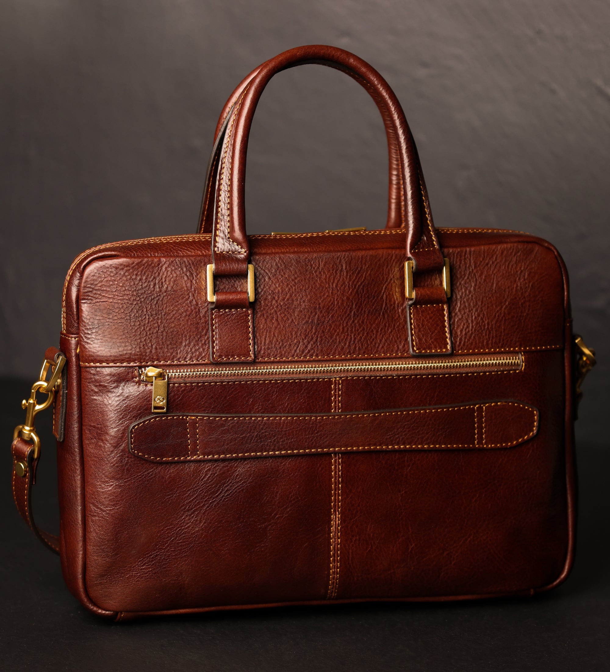 Womens Leather Briefcase Laptop Bag - Orlando