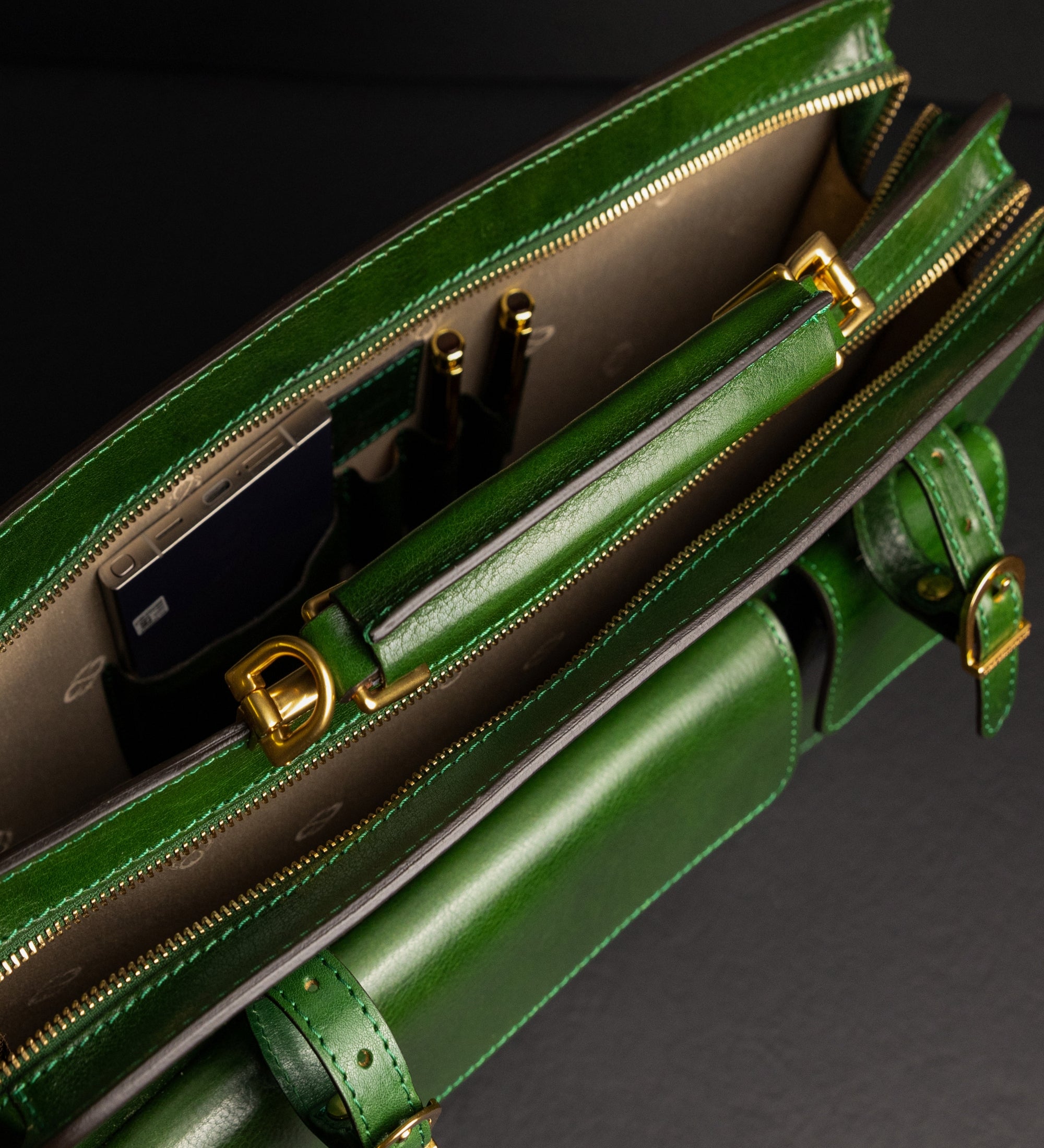 Leather Satchel Bag Briefcase - The Prophet