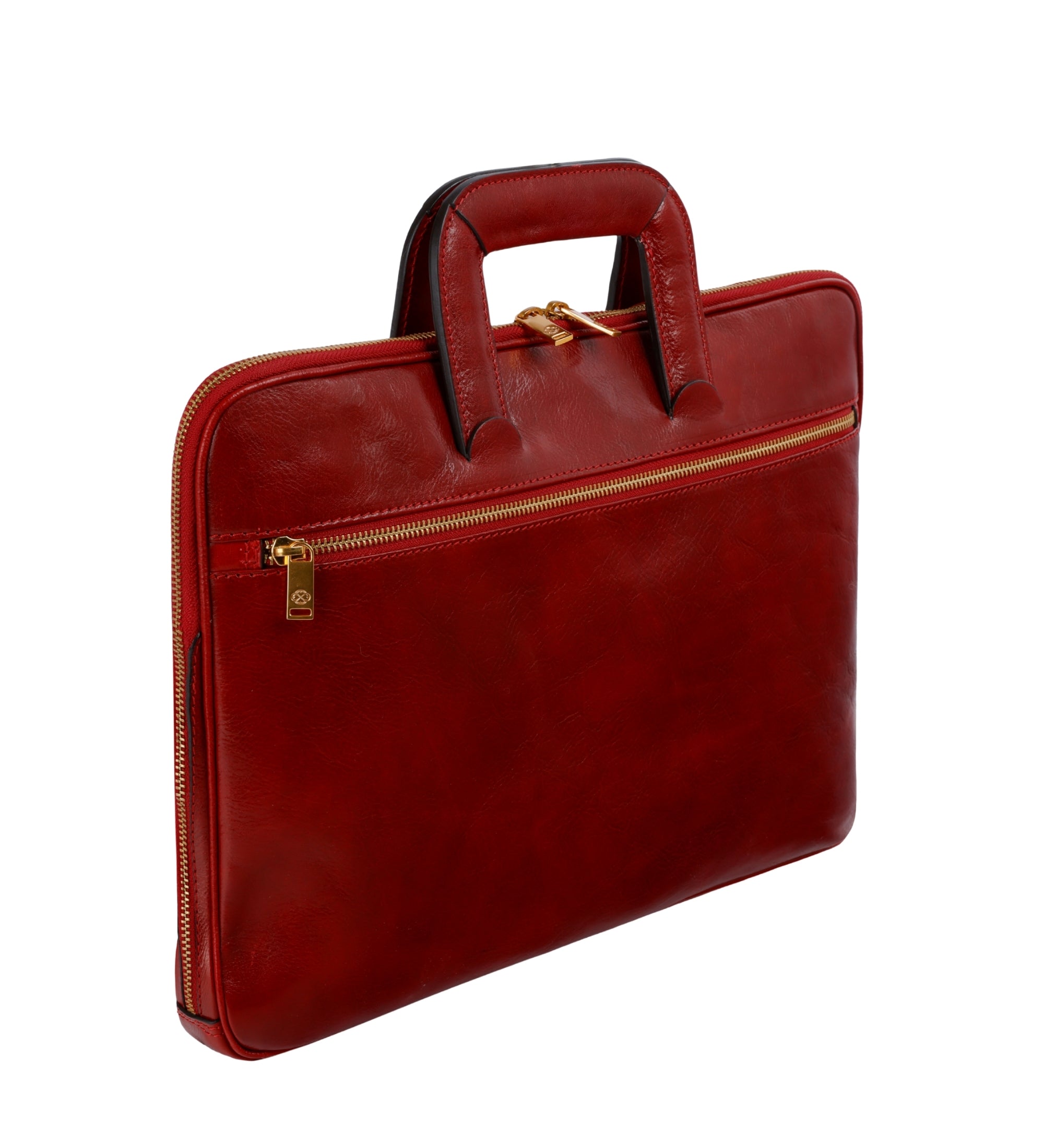 Womens Leather Briefcase Laptop Bag - Brave New World