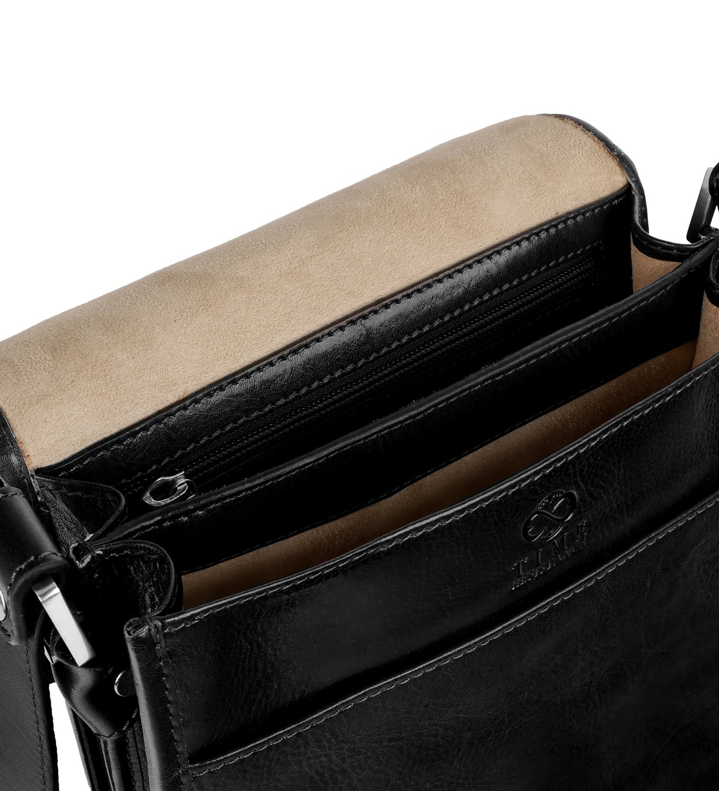 Small Leather Messenger Bag - On The Road