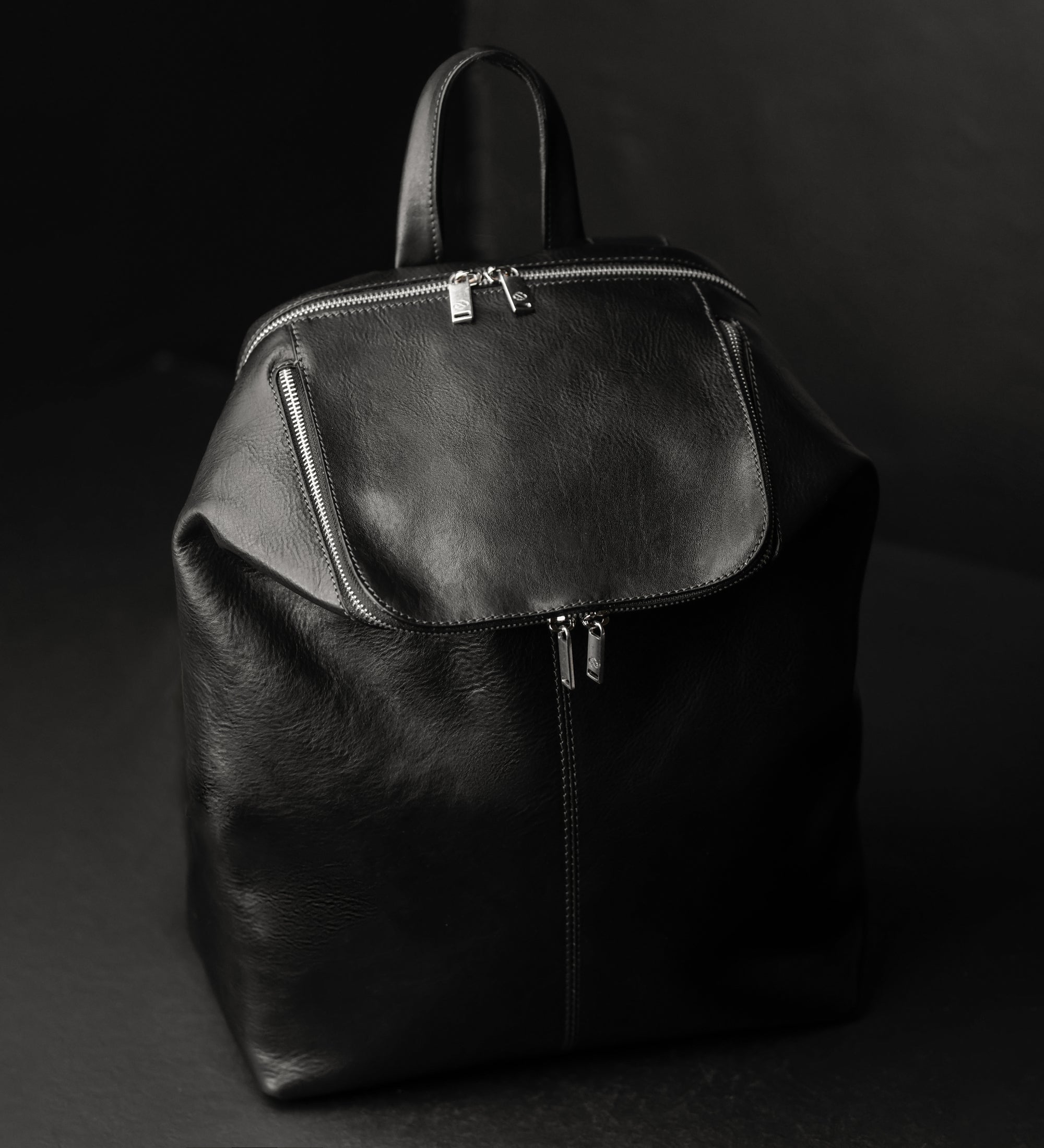 Leather Backpack - A Bend in the River