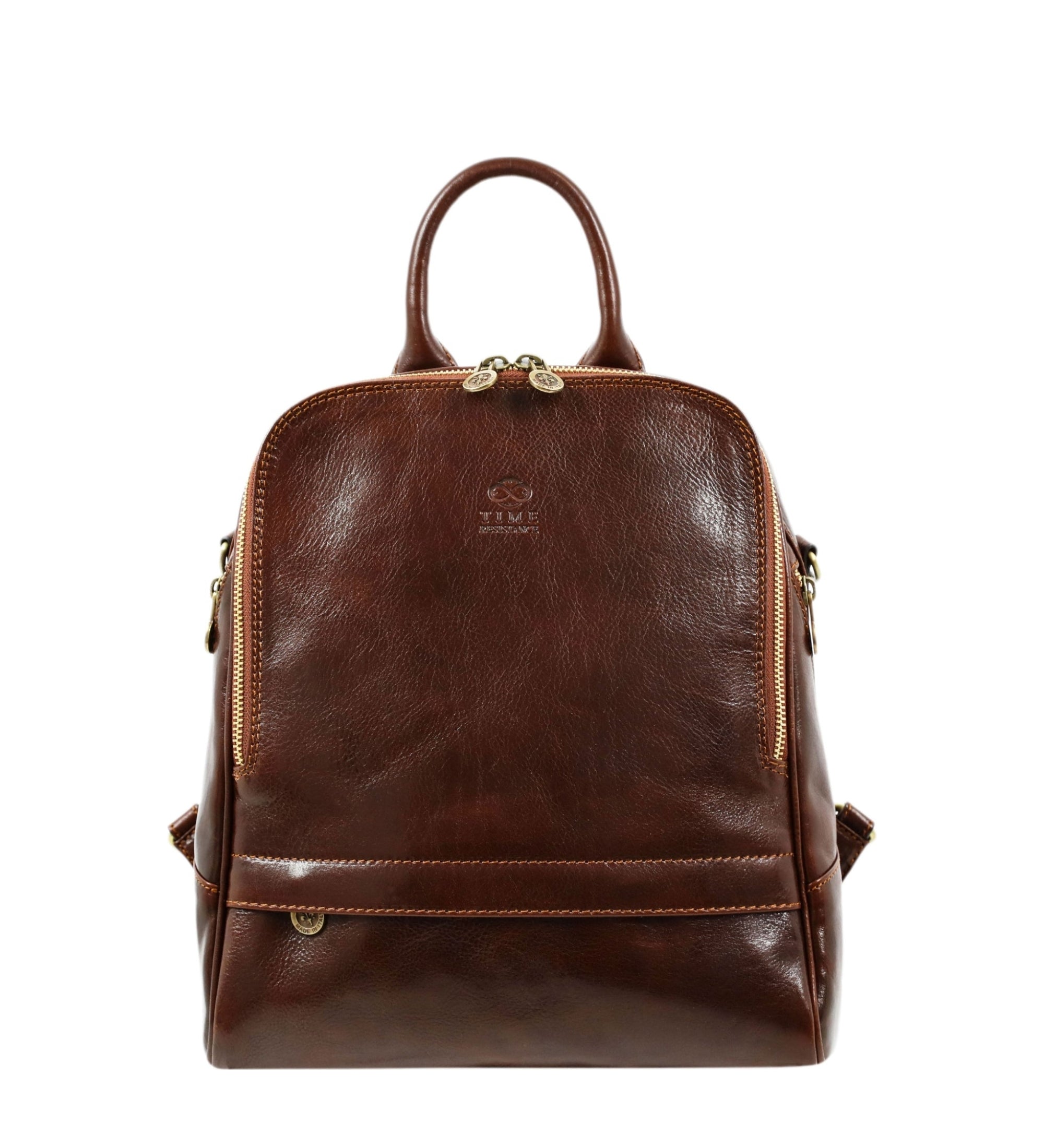 Womens Leather Backpack Convertible Bag