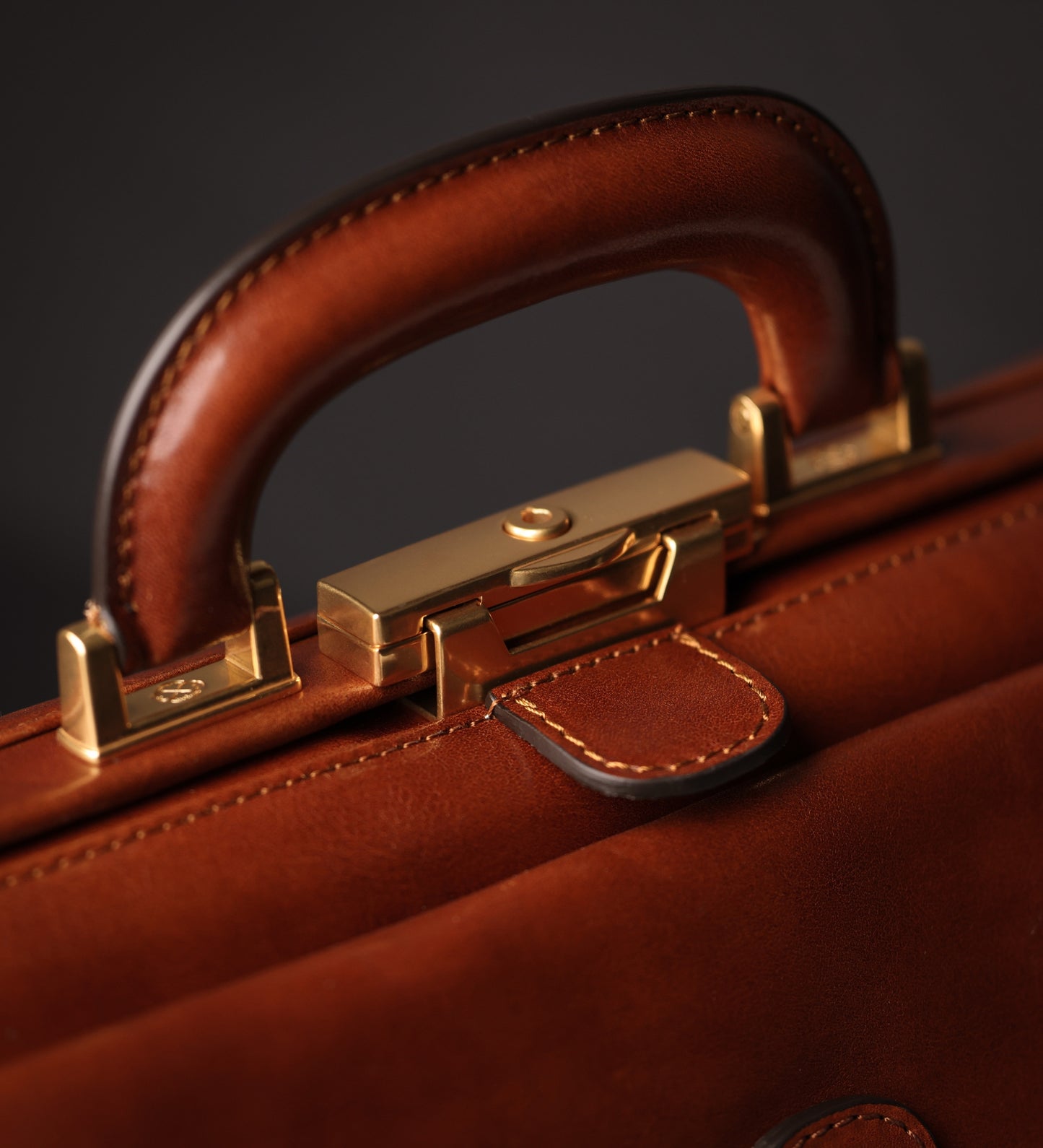 Large Italian Leather Doctor Bag - The Master and Margarita